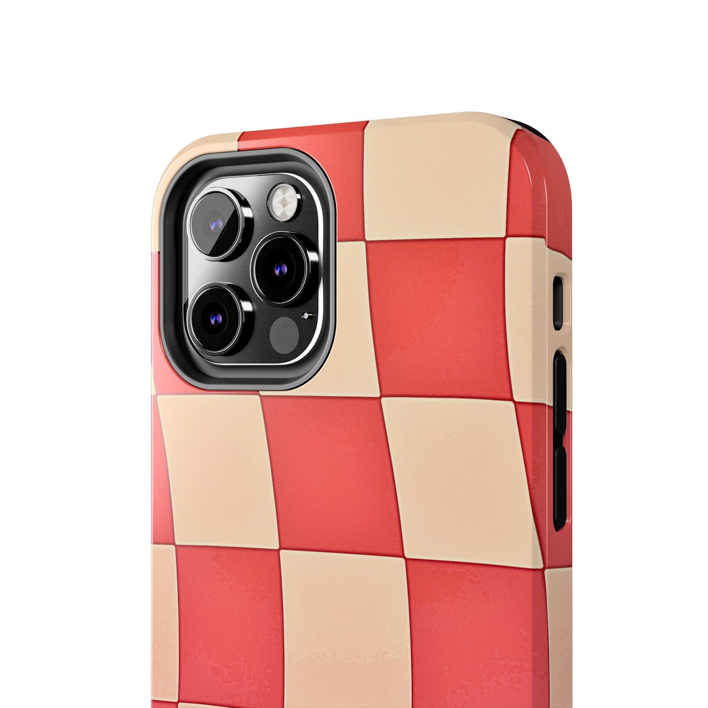 Preppy Checkered Pink Tough Phone Case | Aesthetic