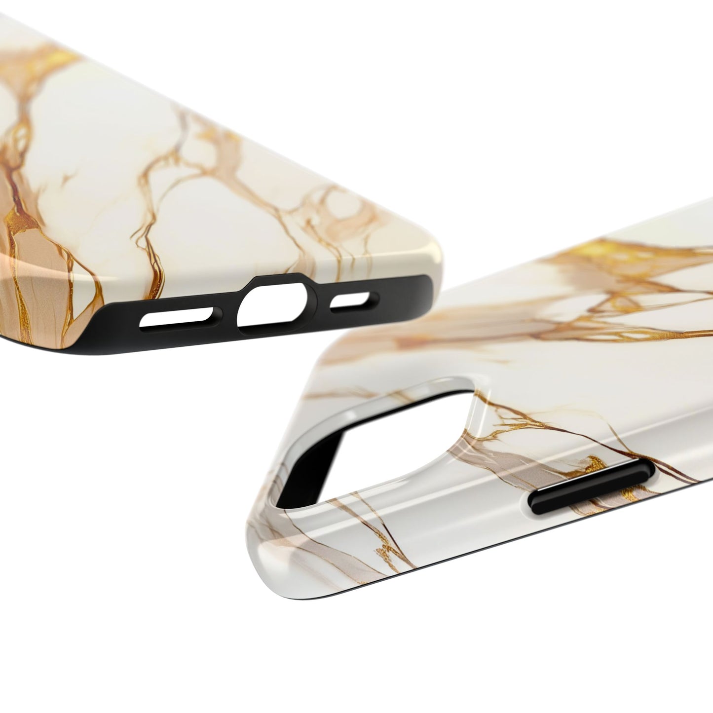 Luxury Marble Gold Vein Texture Pattern Style Tough Phone Case/Cover | Aesthetic