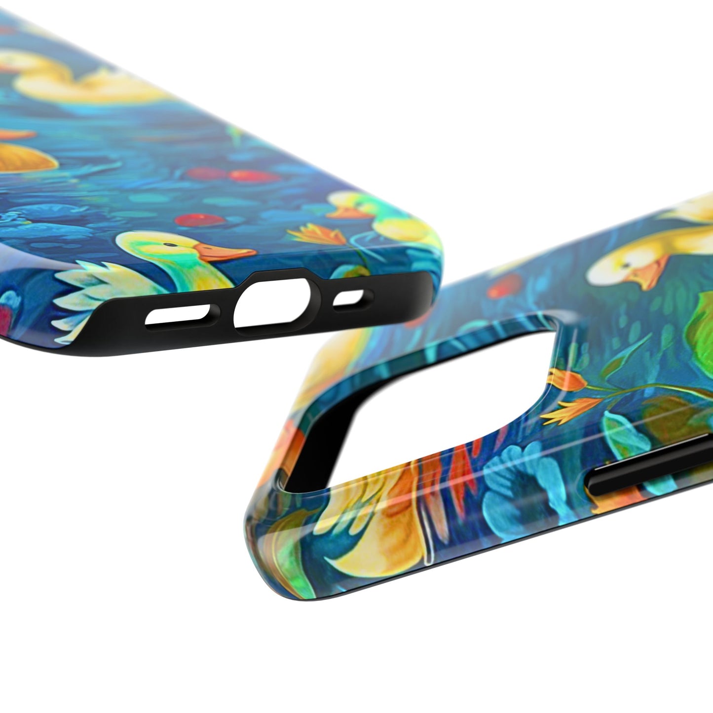 Ducks in the Pond Pattern Style Tough Phone Case | Animals