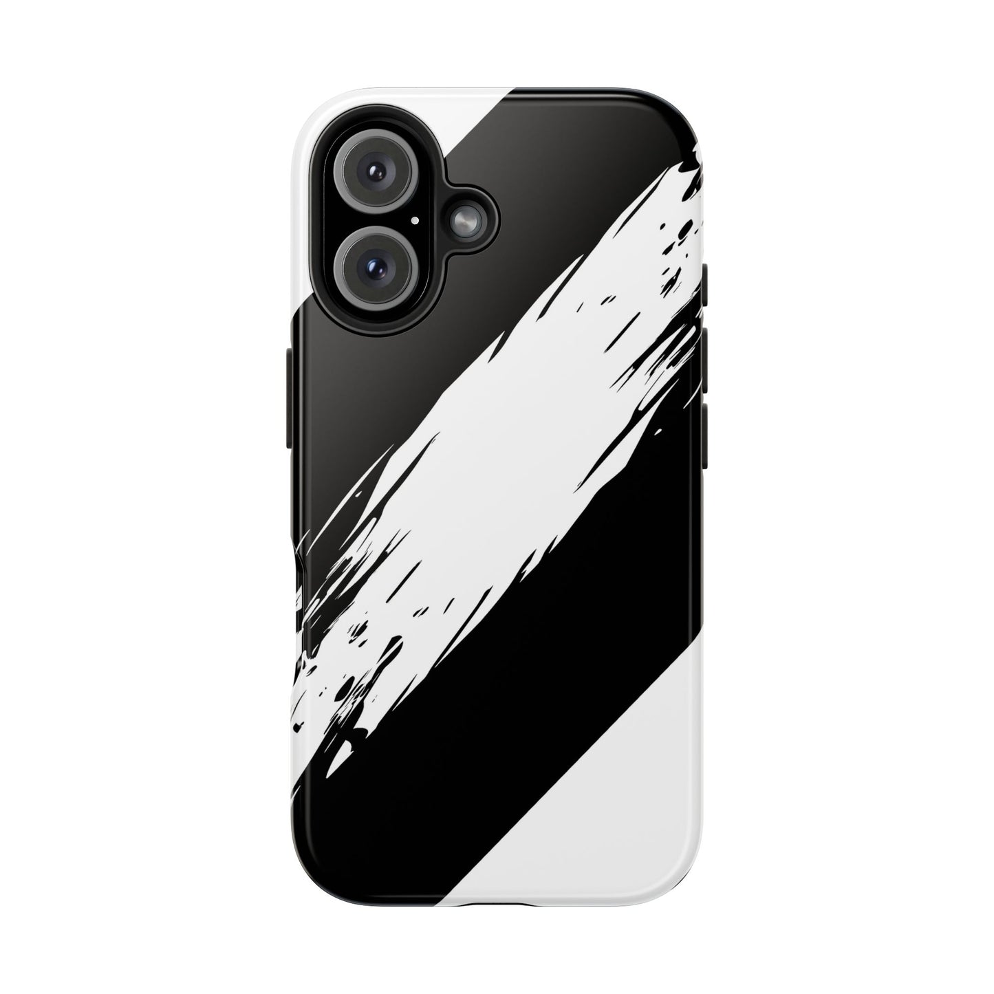 Funda/cubierta resistente para teléfono con rayas diagonales en blanco roto | Estética