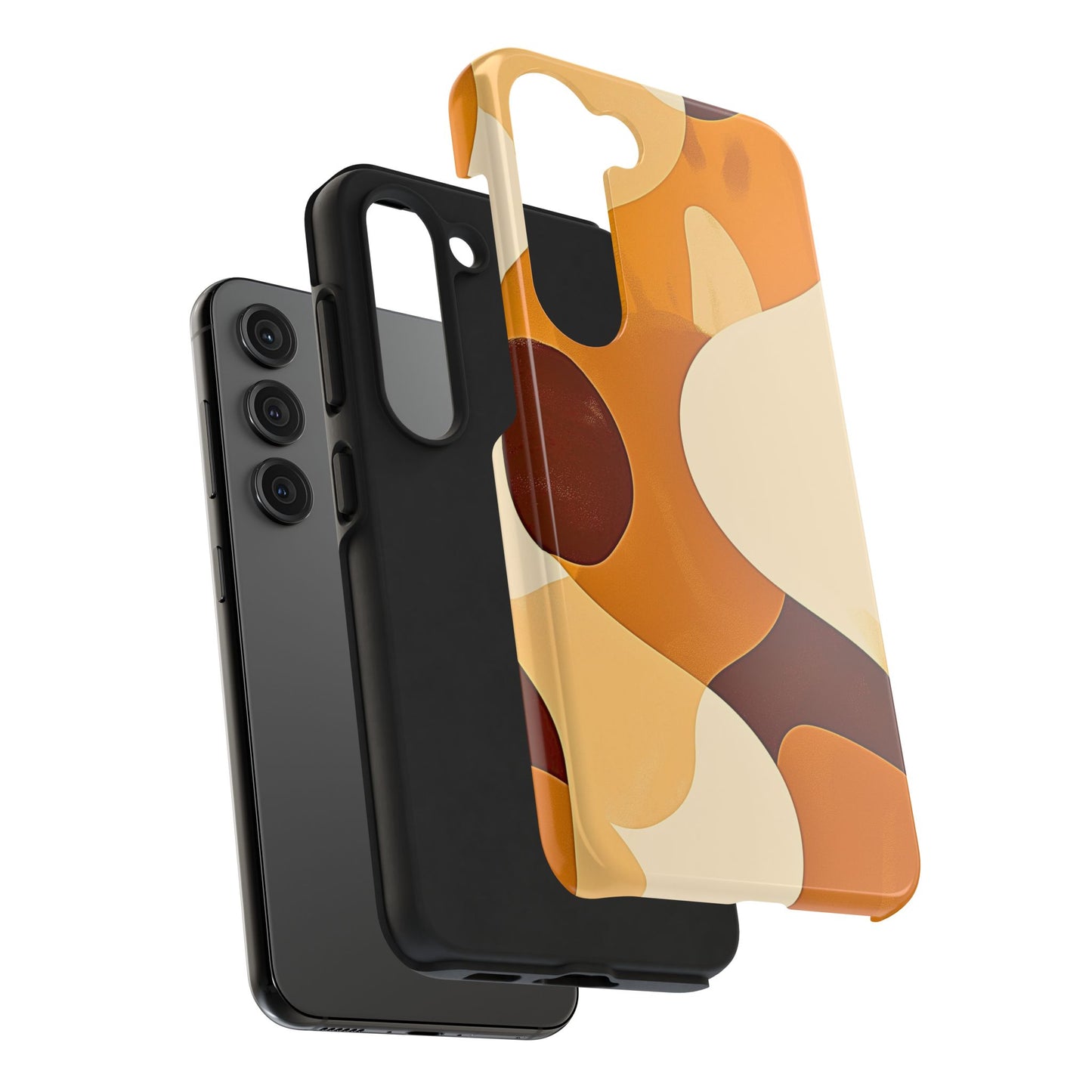 Funda/Cubierta resistente para teléfono con diseño en beige y marrón Earth Harmony | Estética