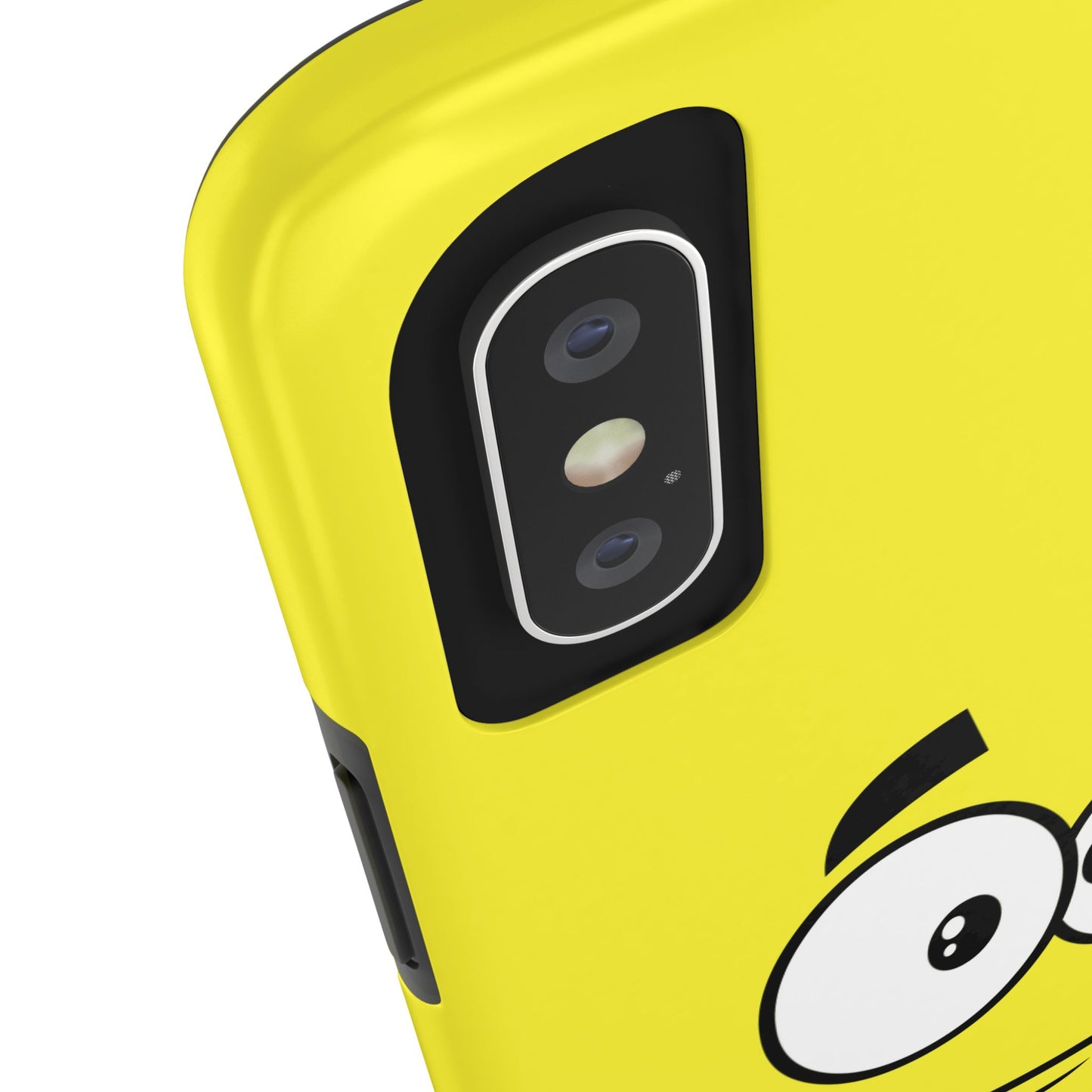 Smiley Happy Face Yellow Minimalist Cartoon Tough Phone Case | Funny