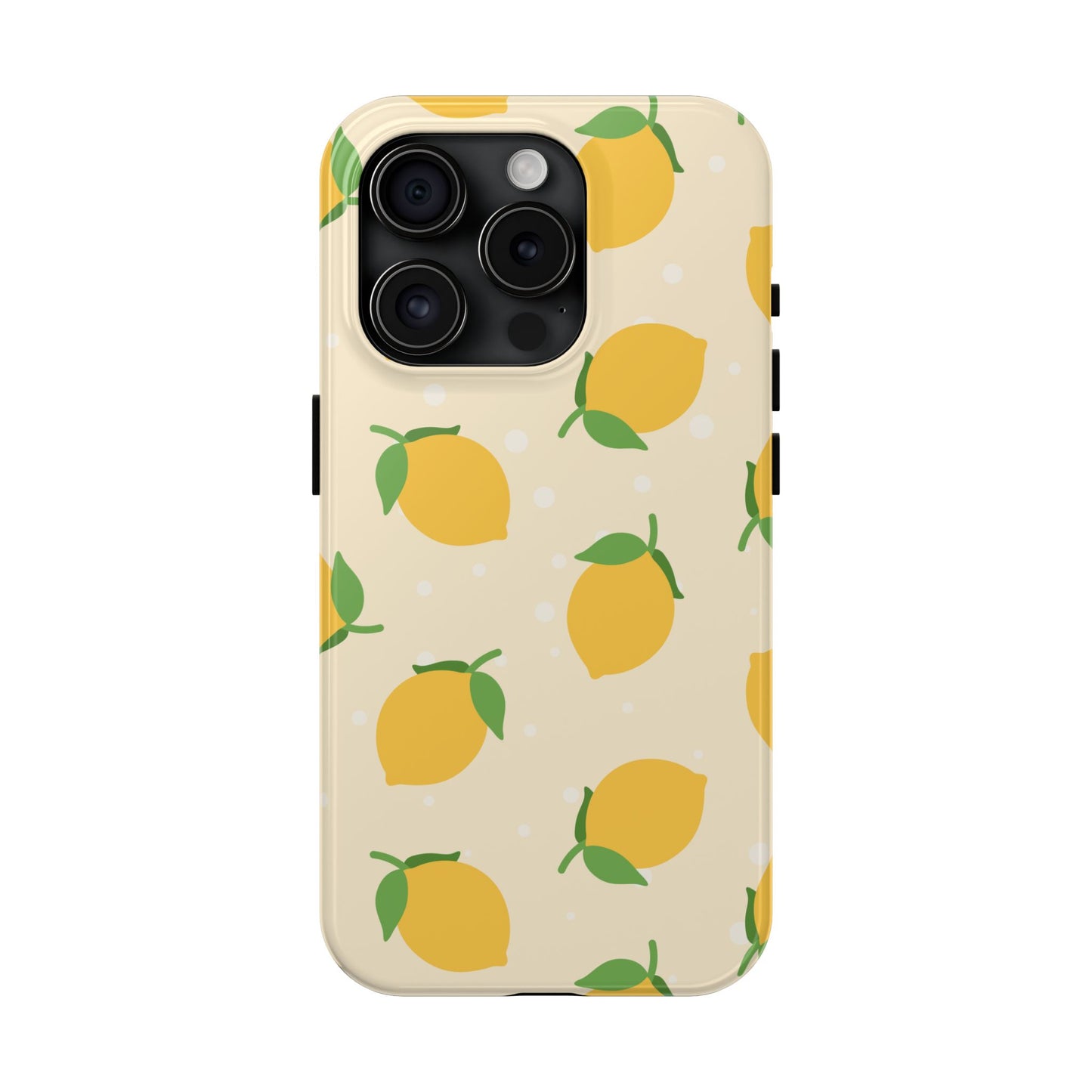 Cute Aesthetic Lemon Pattern Citrus Design Tough Phone Case | Food