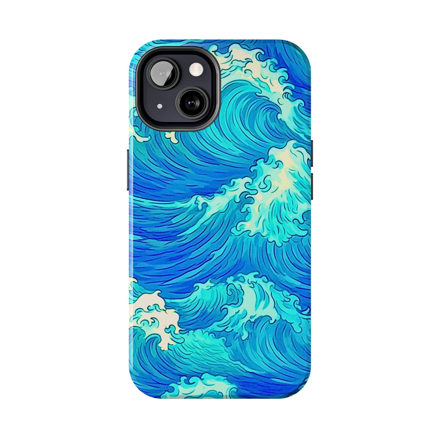 Cool Water Wave Style Tough Phone Case | Aesthetic