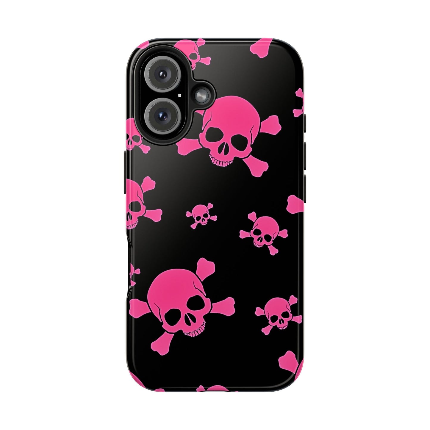 Pink Skull Emo Style Tough Phone Case | Aesthetic