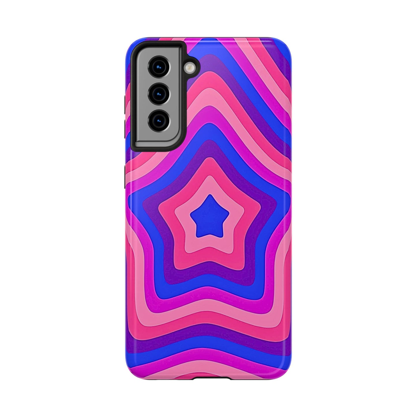 Funda resistente para teléfono con diseño de estrella retro | Estética