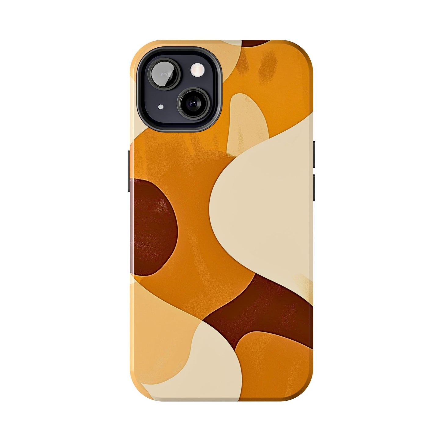Funda/Cubierta resistente para teléfono con diseño en beige y marrón Earth Harmony | Estética
