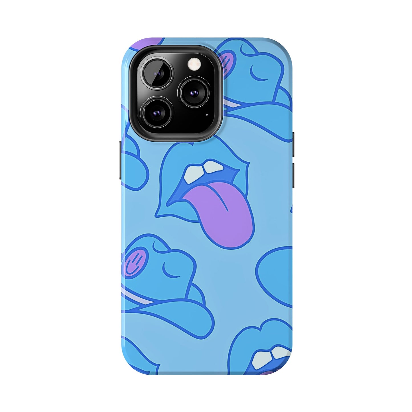 Preppy Cowboy Hat & Hot Lips Pattern (Version 2) Tough Phone Case | Aesthetic