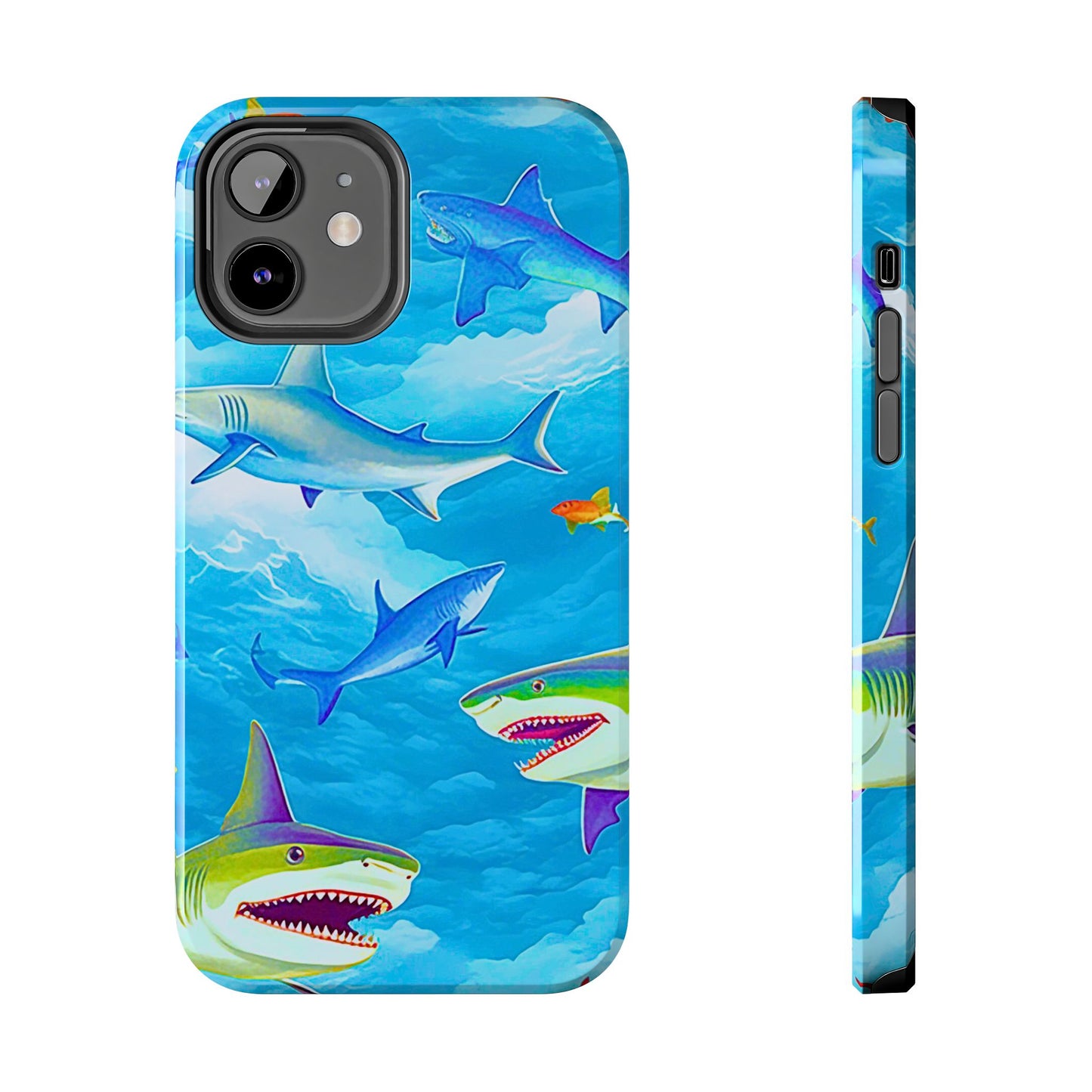 Sharks in the Sky Pattern Style Tough Phone Case | Animals