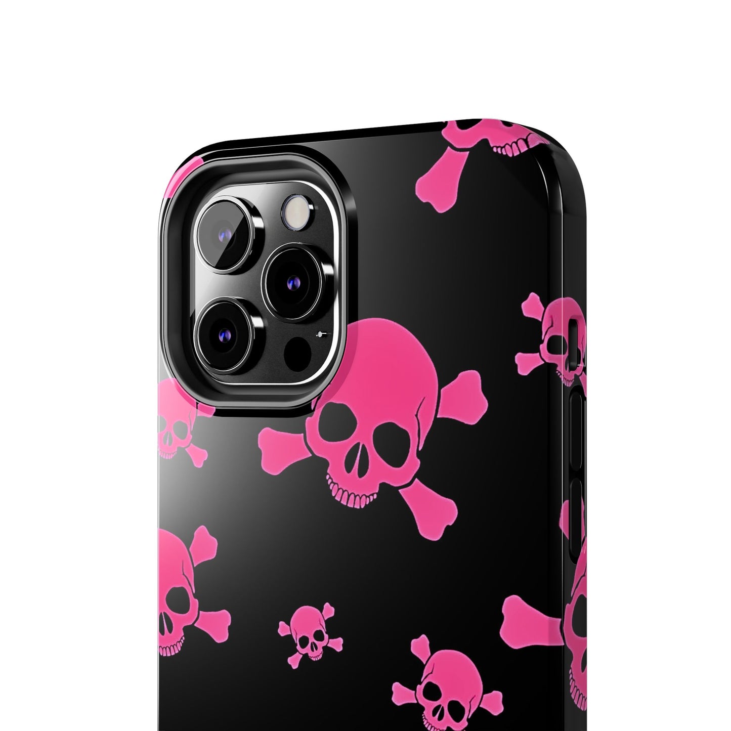 Pink Skull Emo Style Tough Phone Case | Aesthetic