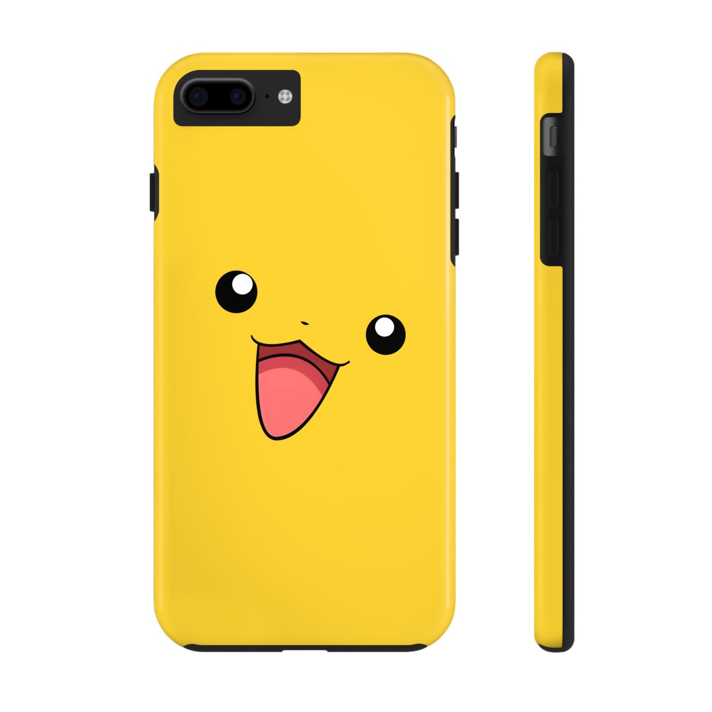 Electric Mouse Yellow Happy Face Minimal Design Tough Phone Case | Anime