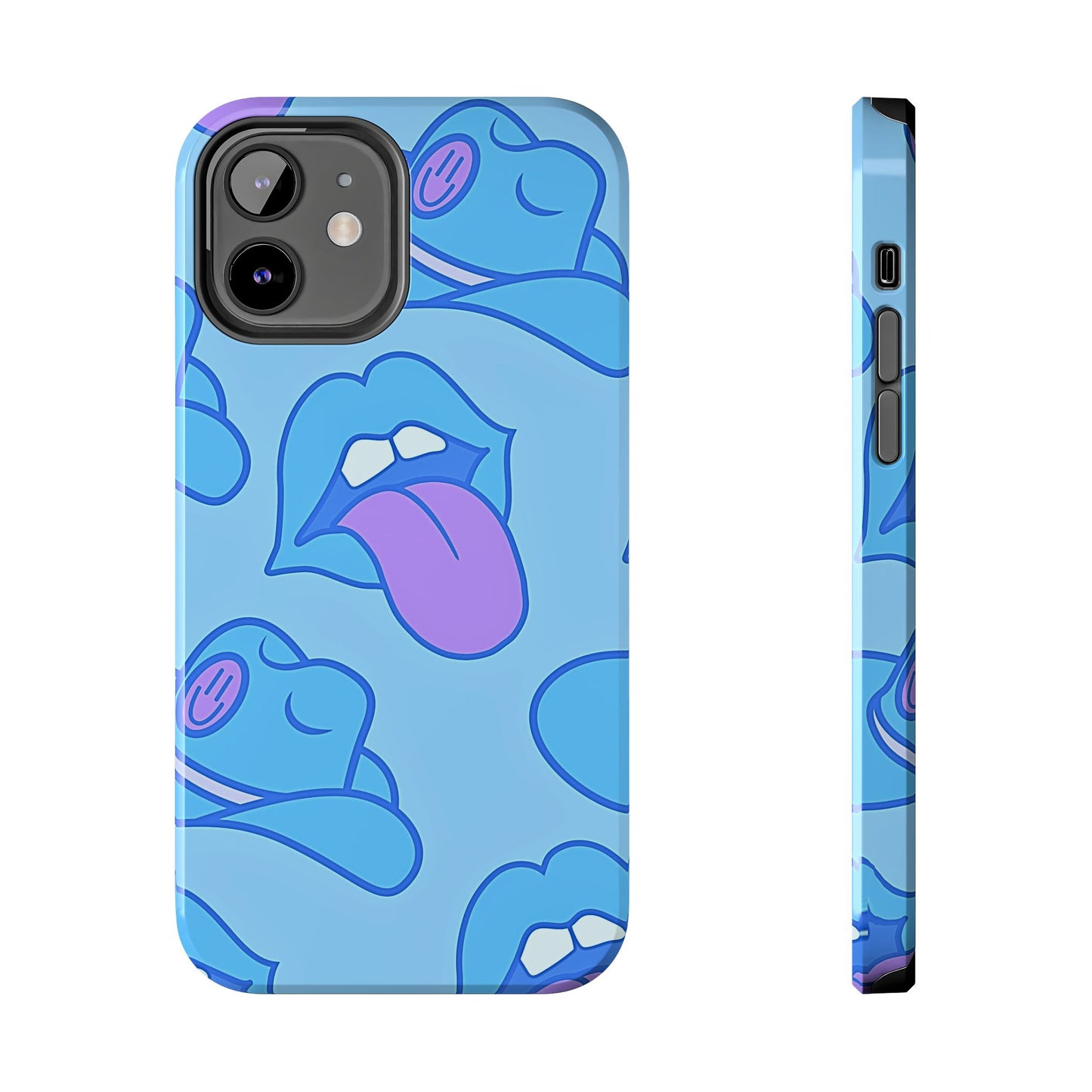 Preppy Cowboy Hat & Hot Lips Pattern (Version 2) Tough Phone Case | Aesthetic