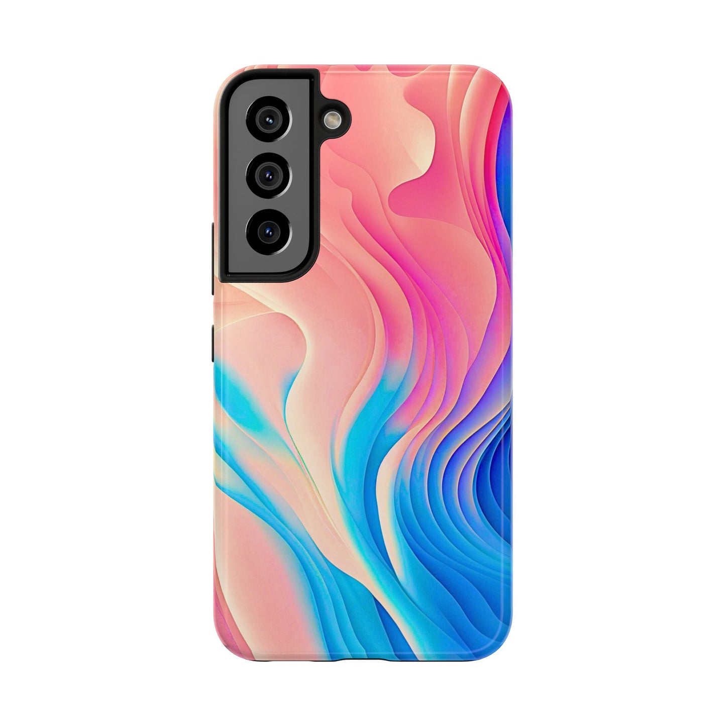 Abstract Pastel Waves Tough Phone Case | Aesthetic