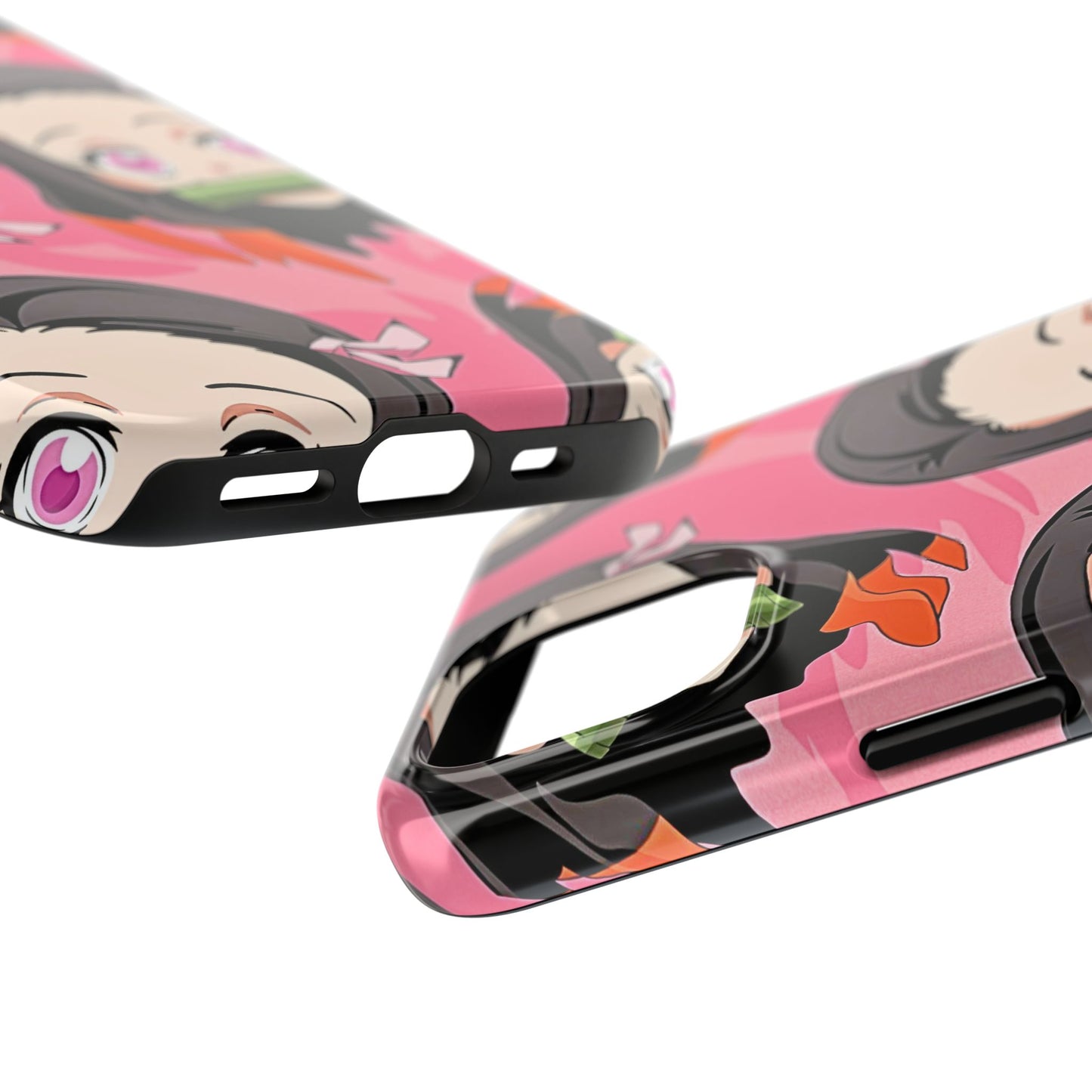 Nezuko Kamado Head Pattern Tough Phone Case | Anime - Demon Slayer