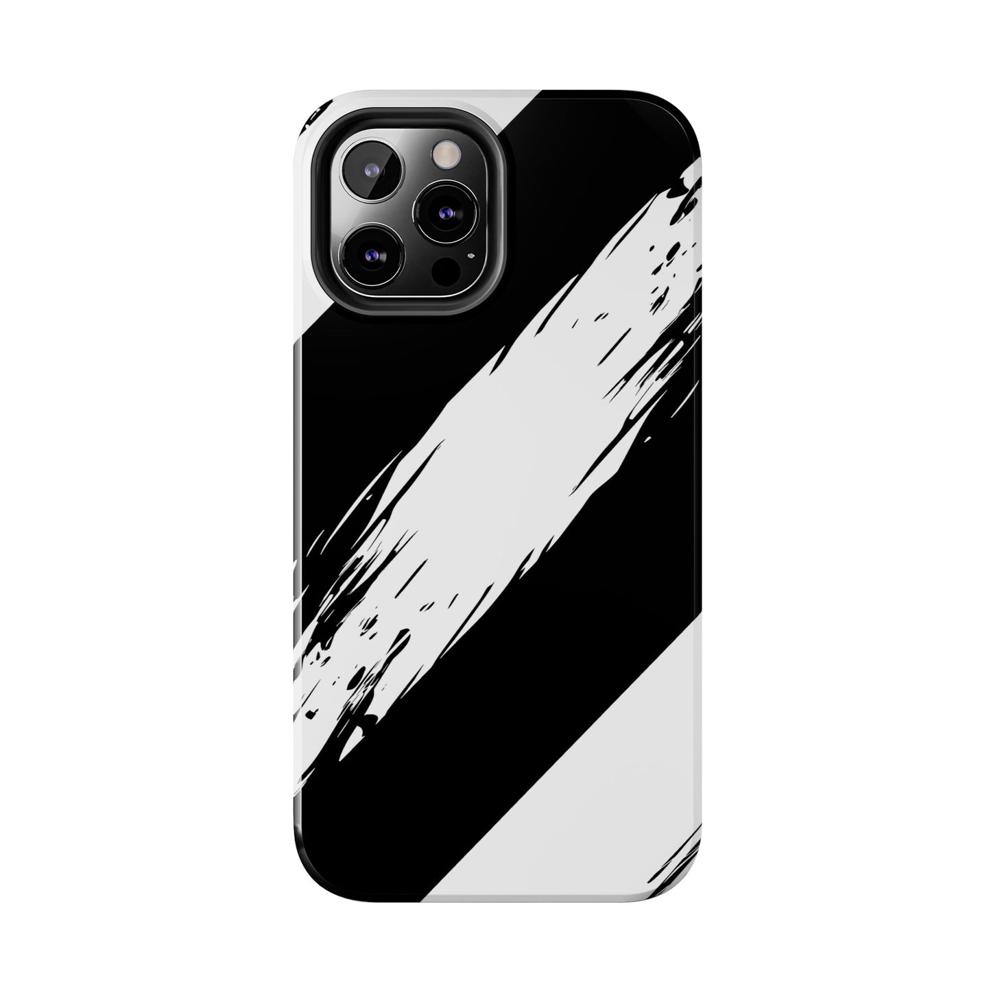 Funda/cubierta resistente para teléfono con rayas diagonales en blanco roto | Estética
