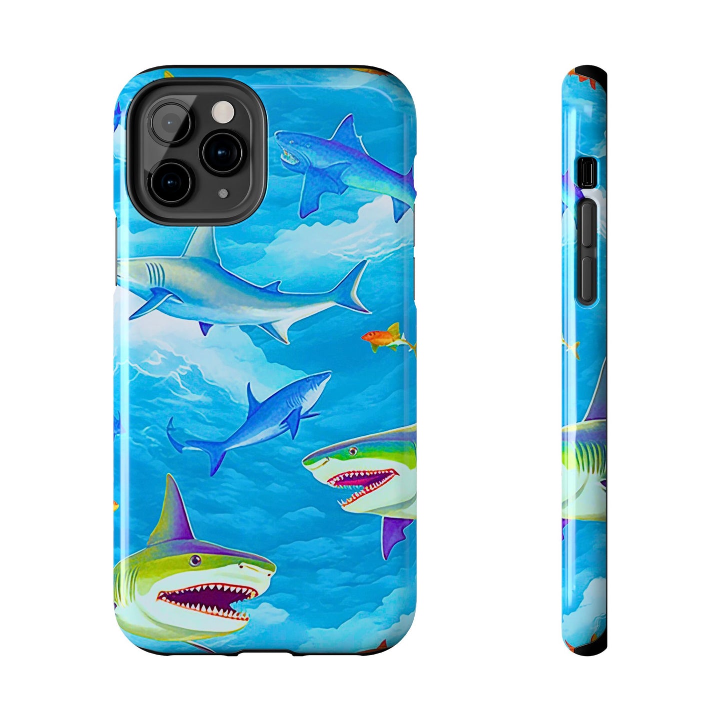 Sharks in the Sky Pattern Style Tough Phone Case | Animals
