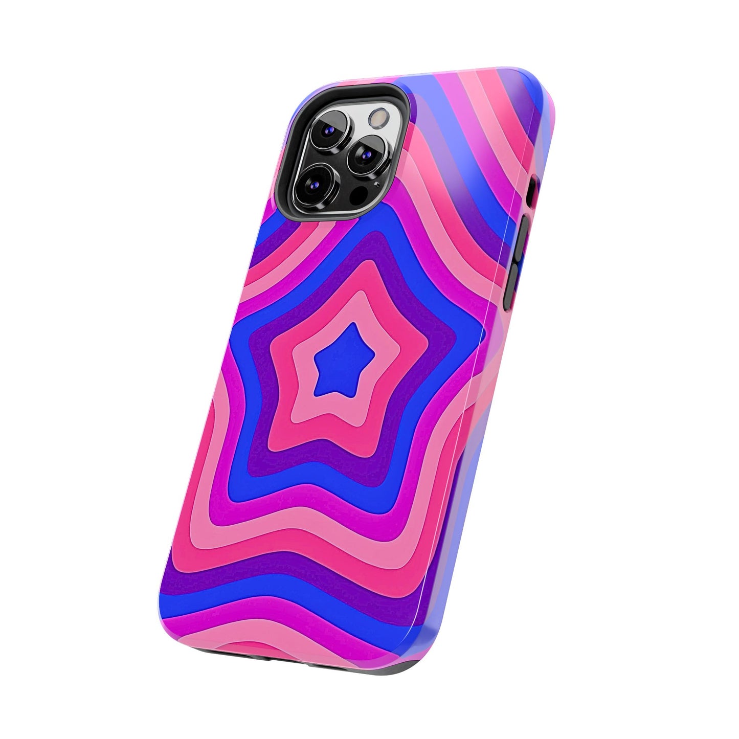 Funda resistente para teléfono con diseño de estrella retro | Estética