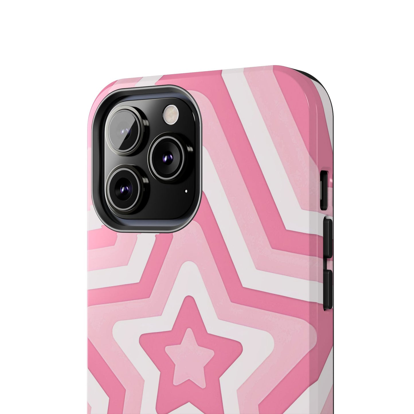 Pink Preppy Star Pattern Style Tough Phone Case | Aesthetic