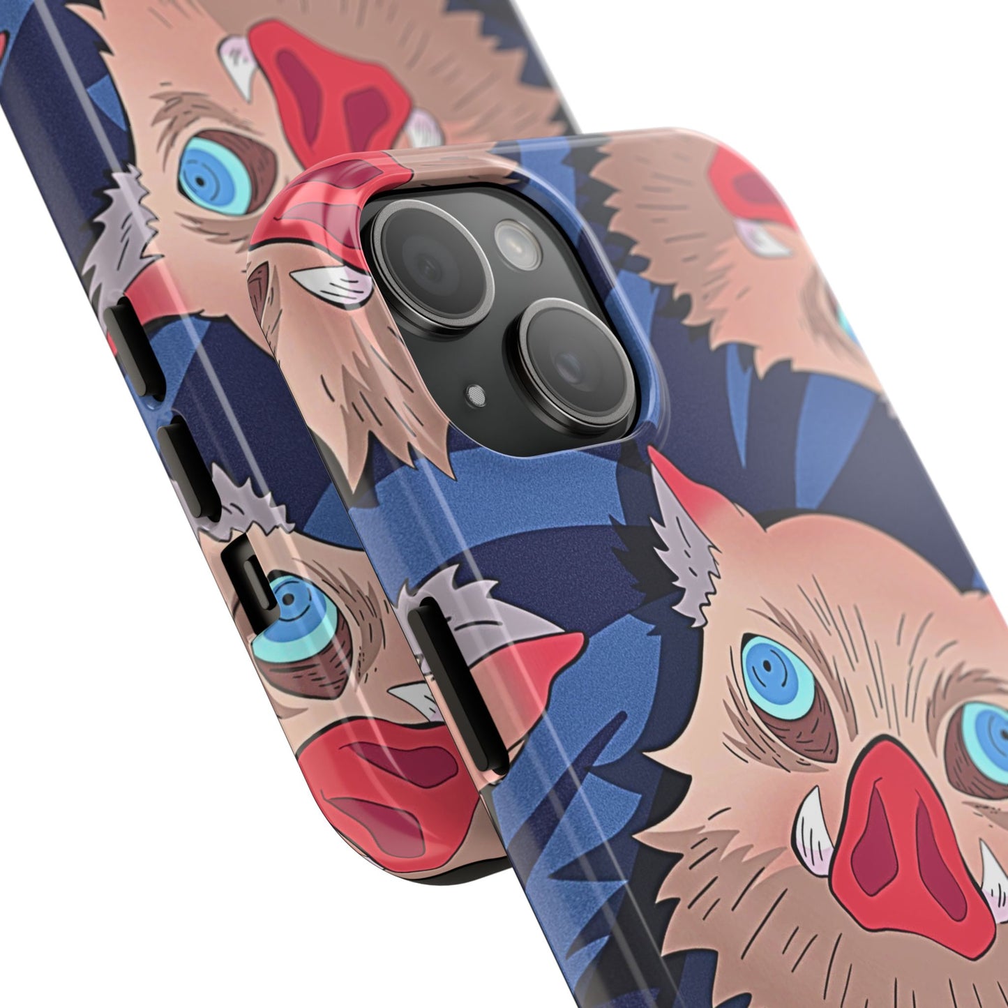 Inosuke Hashibira Head Pattern Tough Phone Case | Anime - Demon Slayer