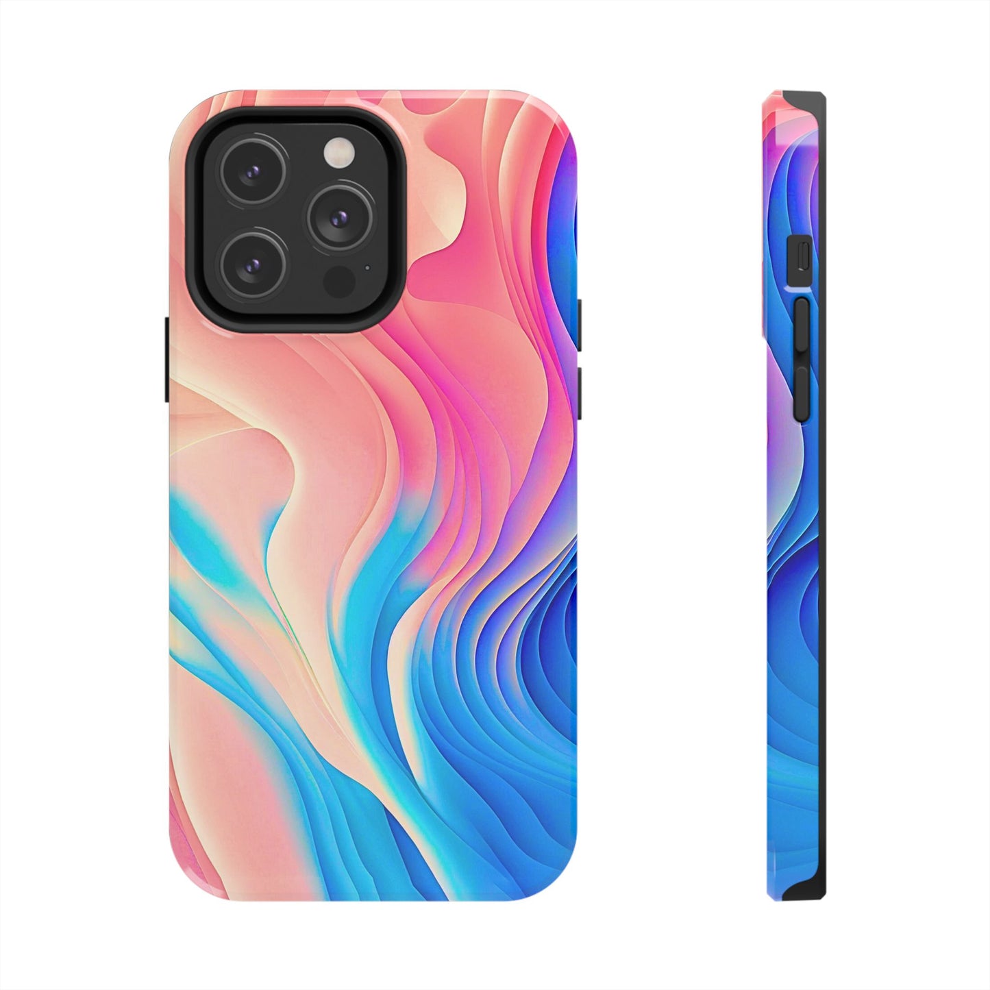 Abstract Pastel Waves Tough Phone Case | Aesthetic