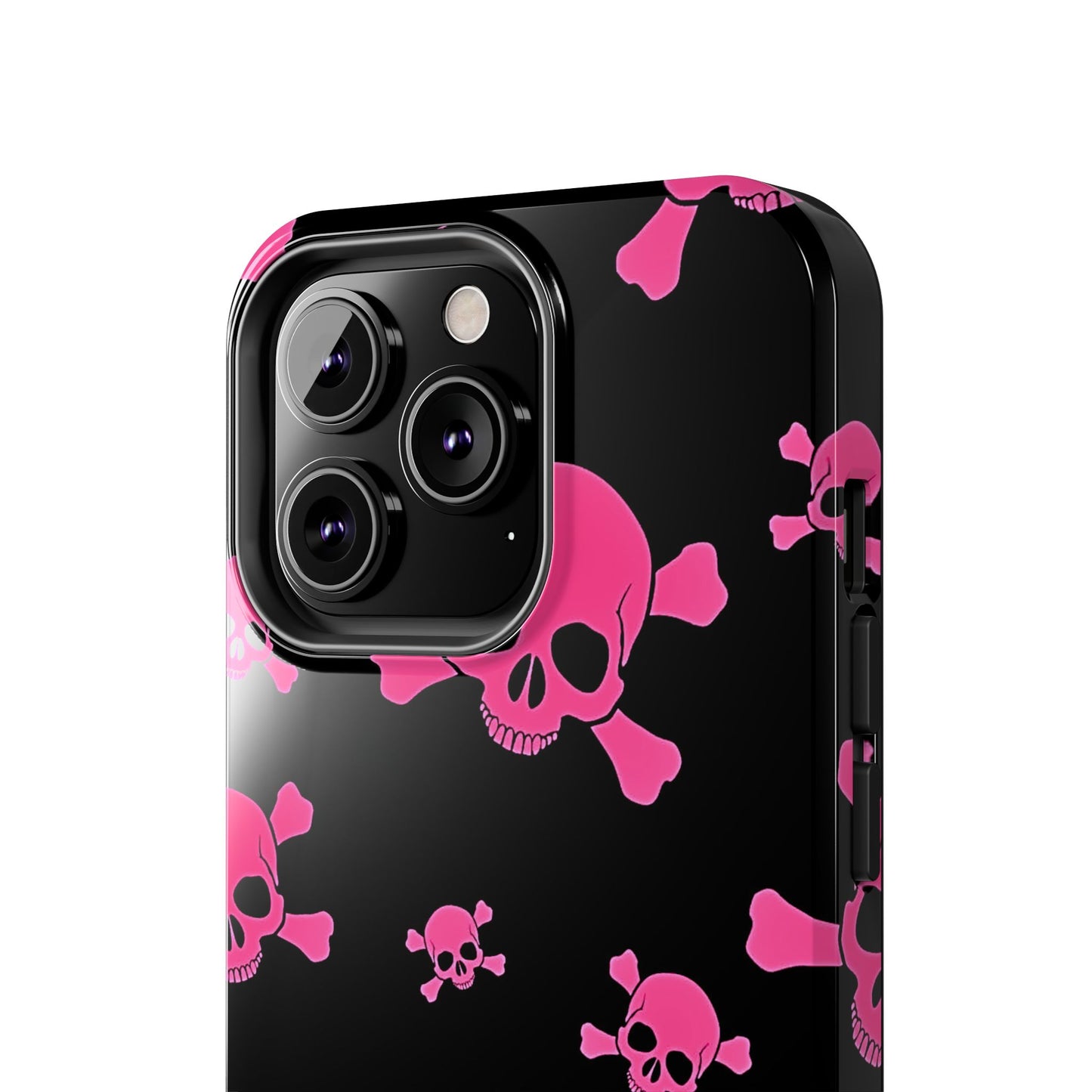 Pink Skull Emo Style Tough Phone Case | Aesthetic