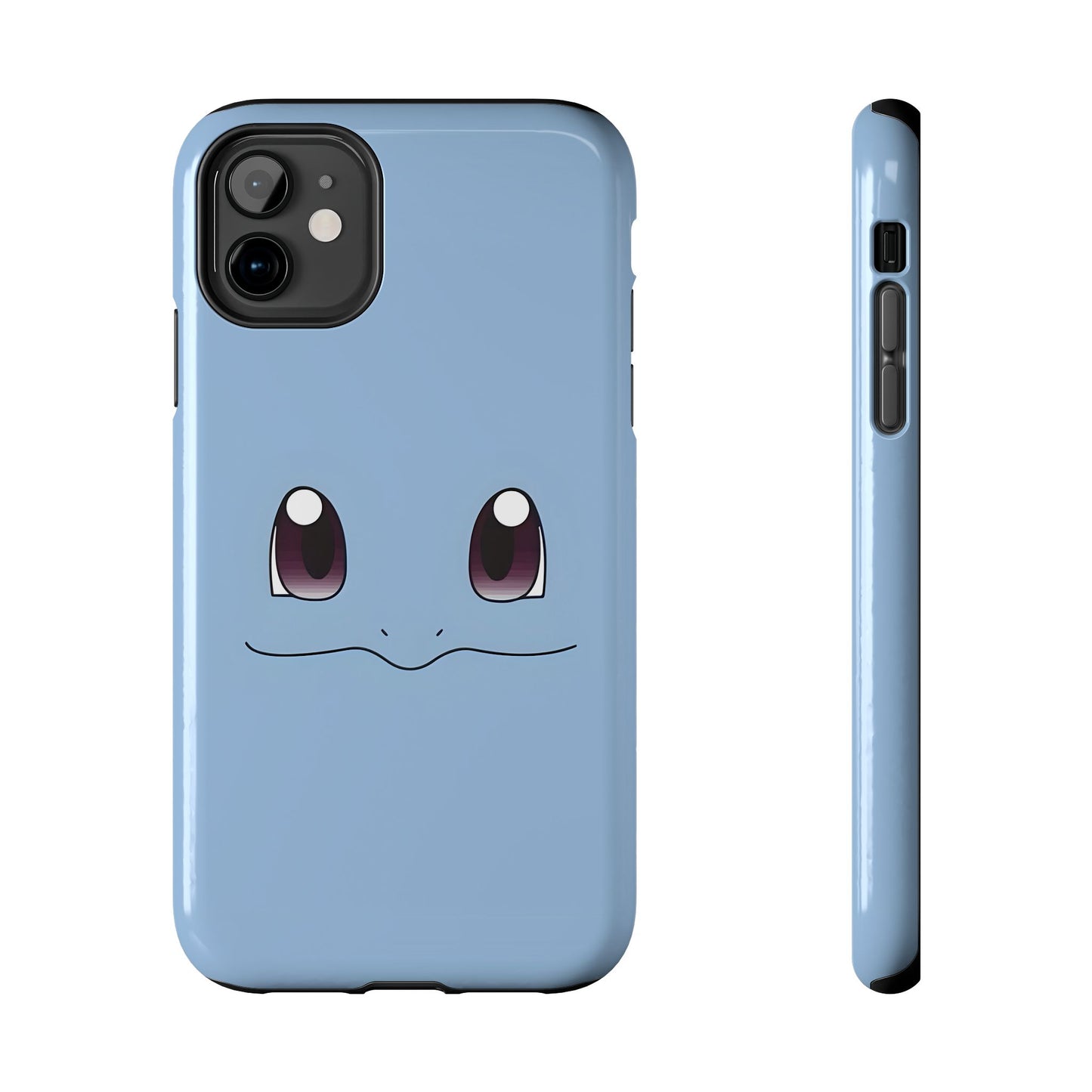 Blue Turtle Simple Blue Smile Tough Phone Case | Anime