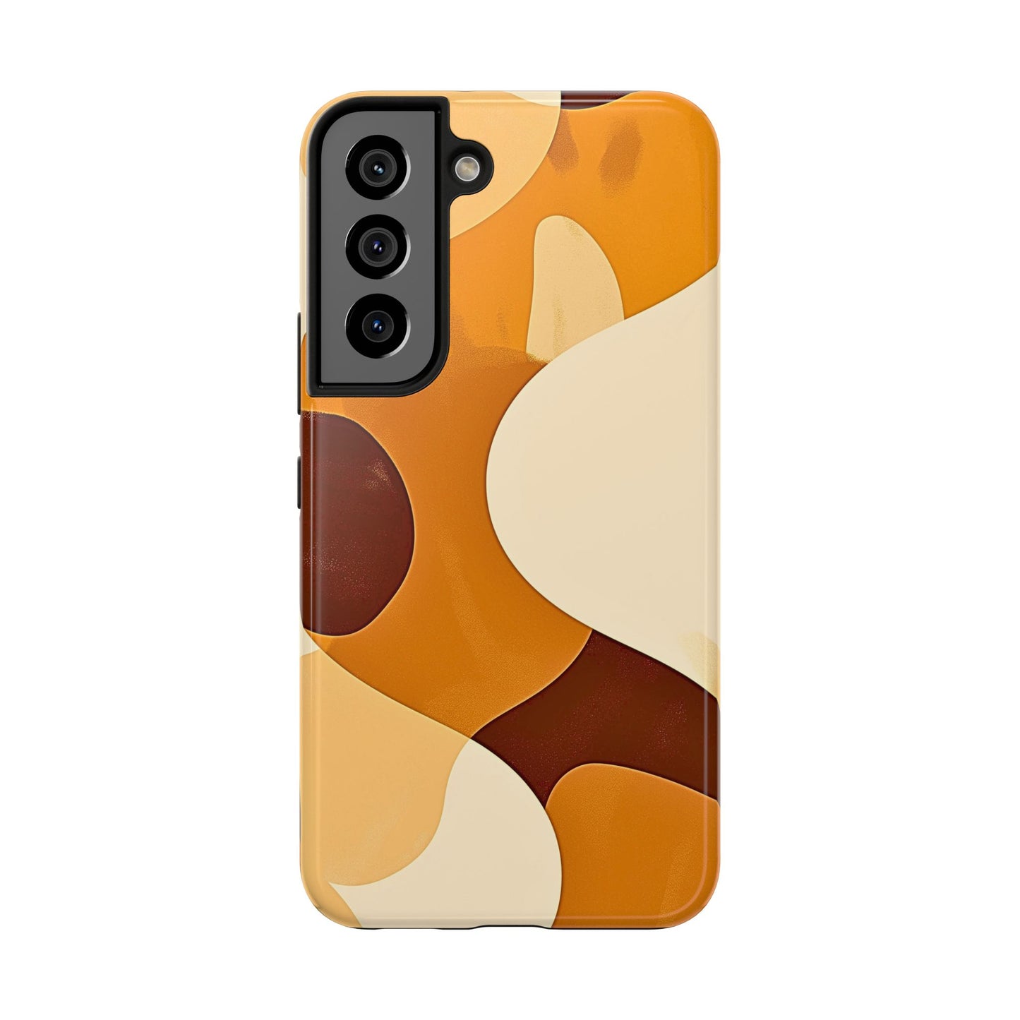 Funda/Cubierta resistente para teléfono con diseño en beige y marrón Earth Harmony | Estética