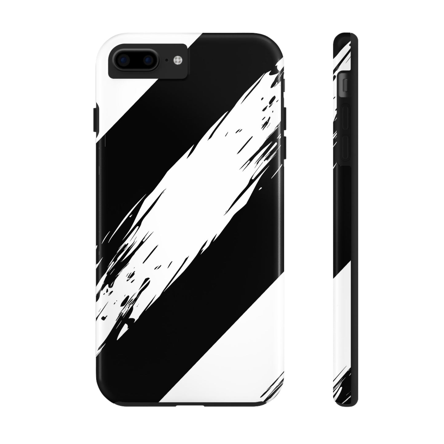 Funda/cubierta resistente para teléfono con rayas diagonales en blanco roto | Estética