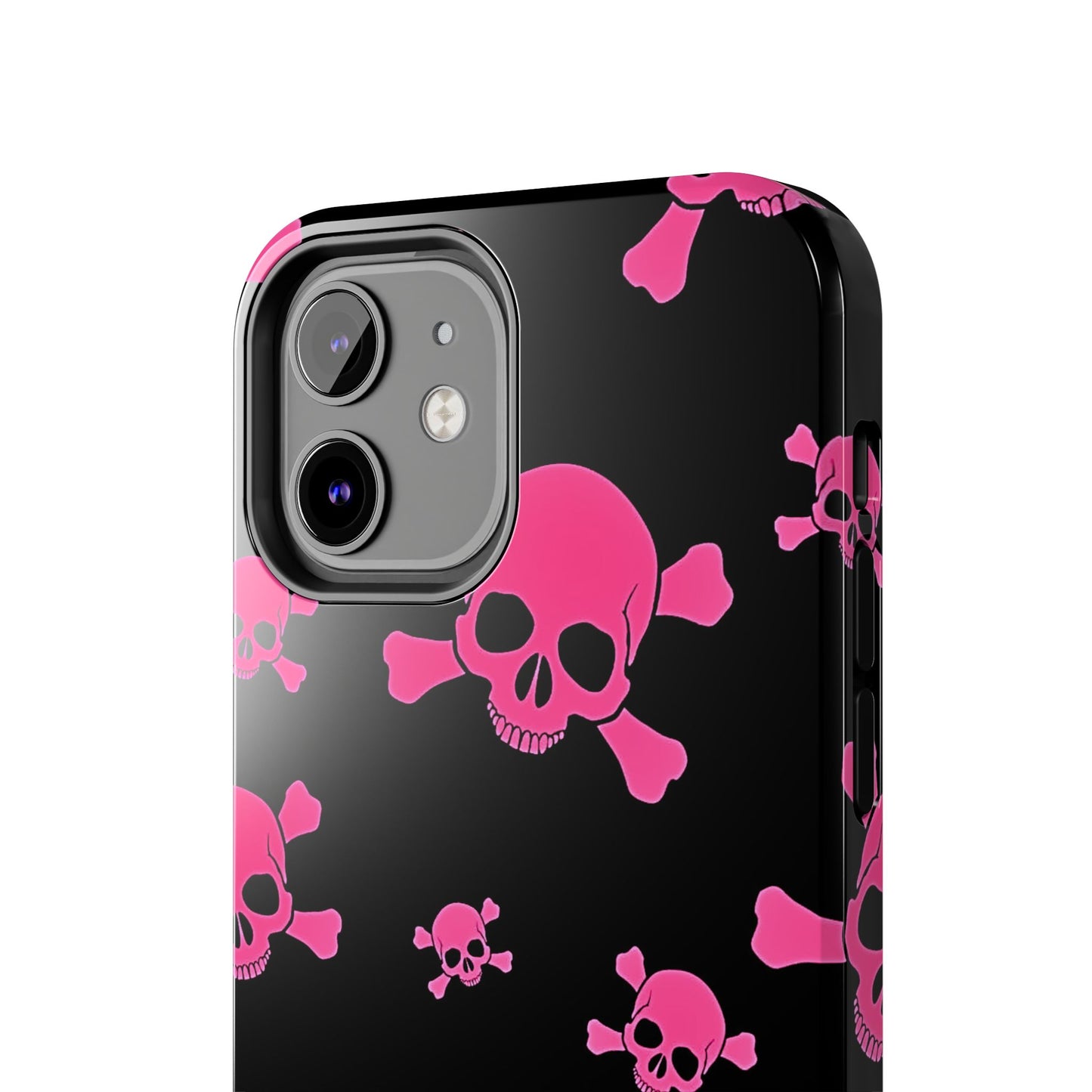 Pink Skull Emo Style Tough Phone Case | Aesthetic