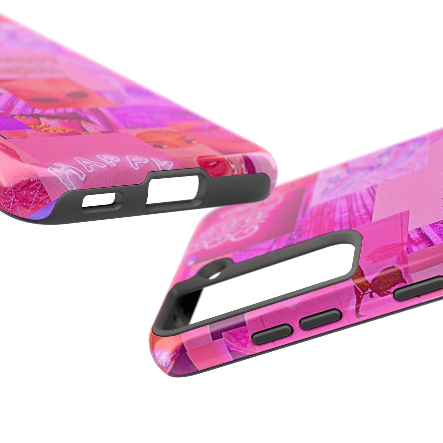 Think Happy Thoughts Pink Tough Phone Case | Aesthetic