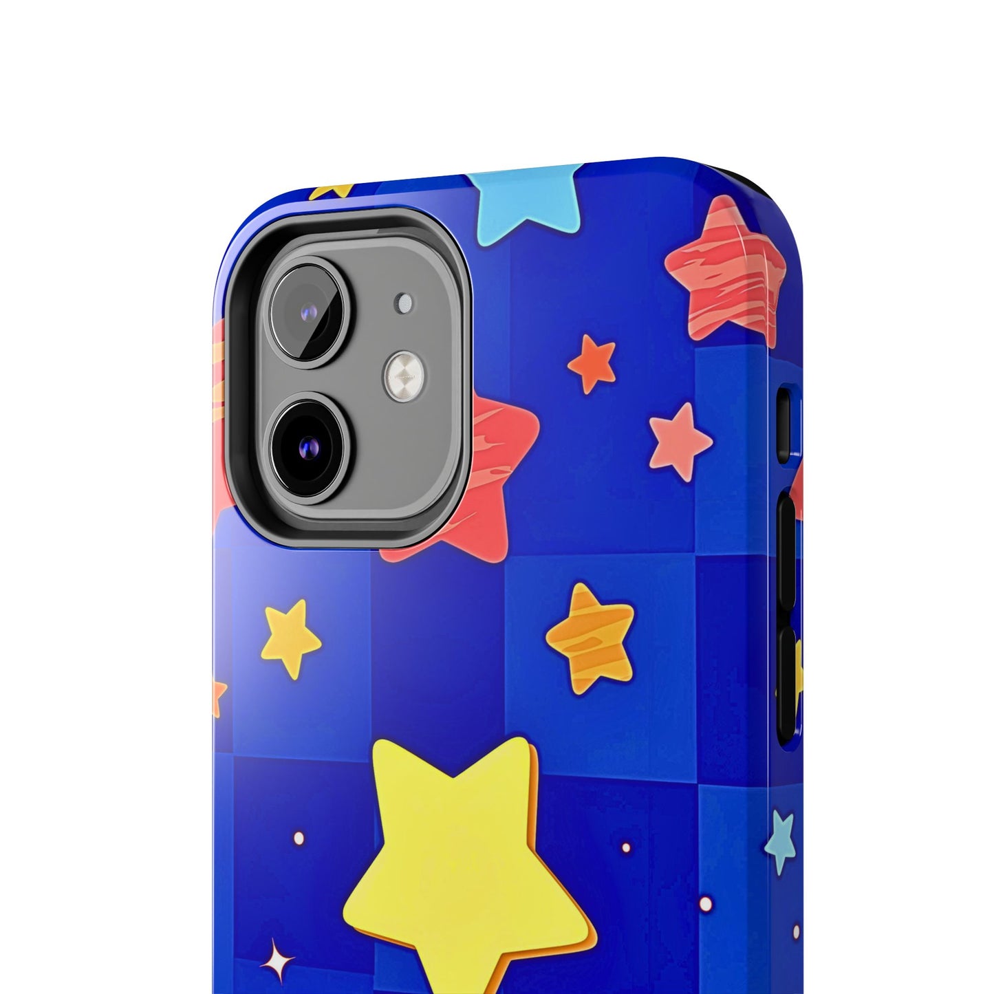 Vibrant Preppy Stars Pattern Tough Phone Case | Aesthetic