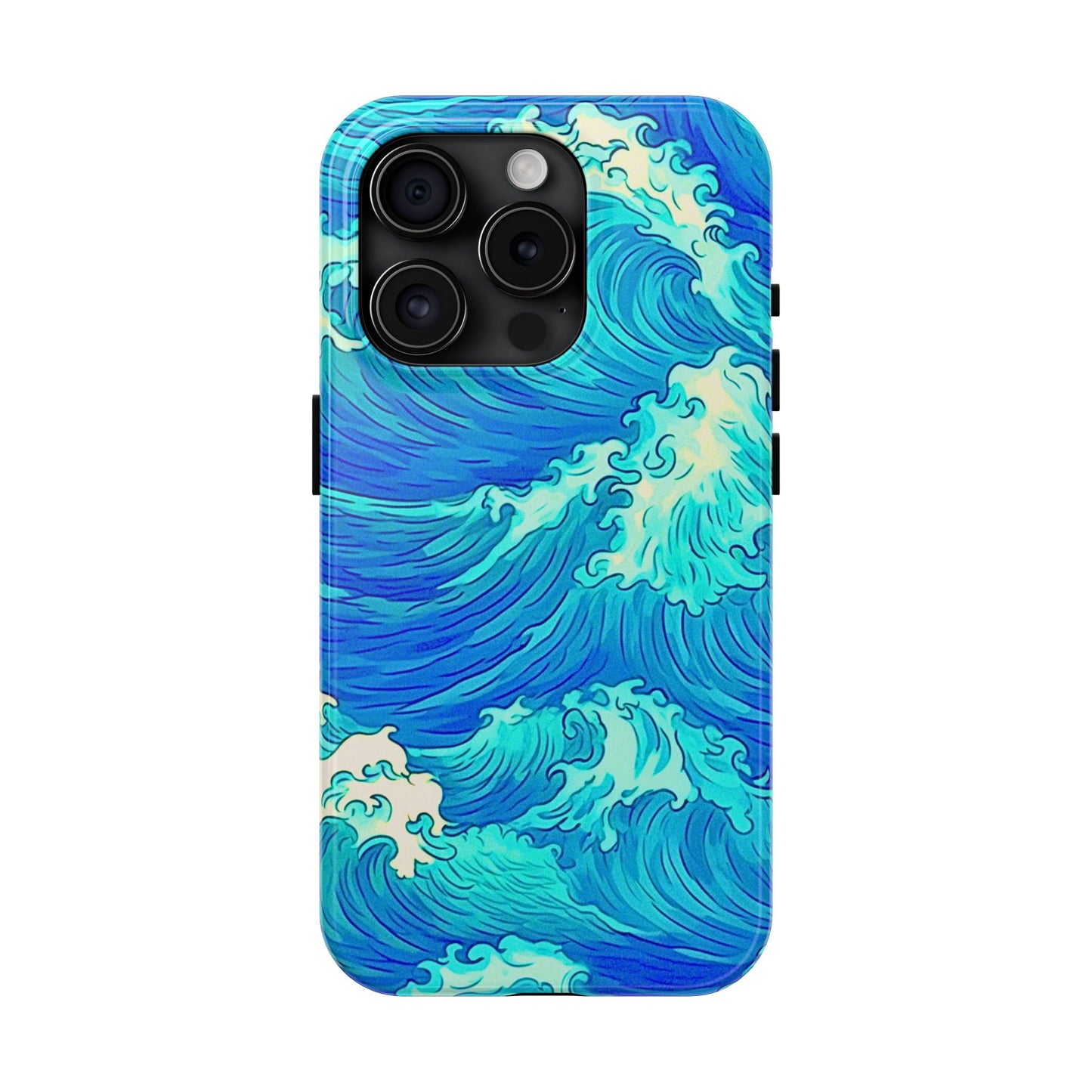 Cool Water Wave Style Tough Phone Case | Aesthetic