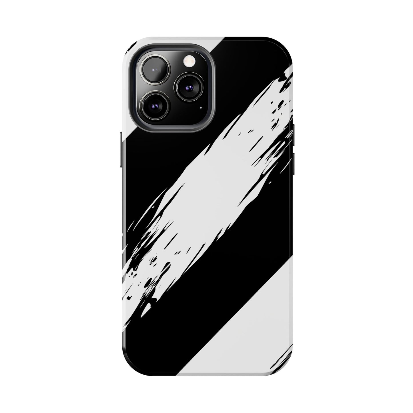 Funda/cubierta resistente para teléfono con rayas diagonales en blanco roto | Estética