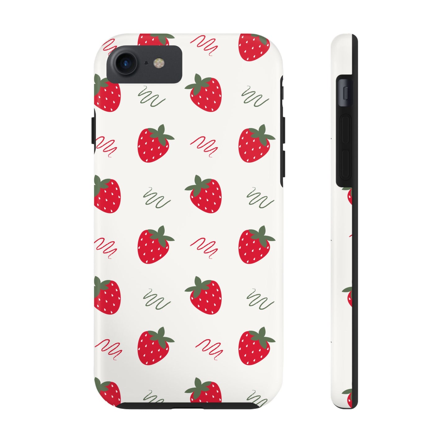 Strawberry Doodle Delight Tough Phone Case | Food