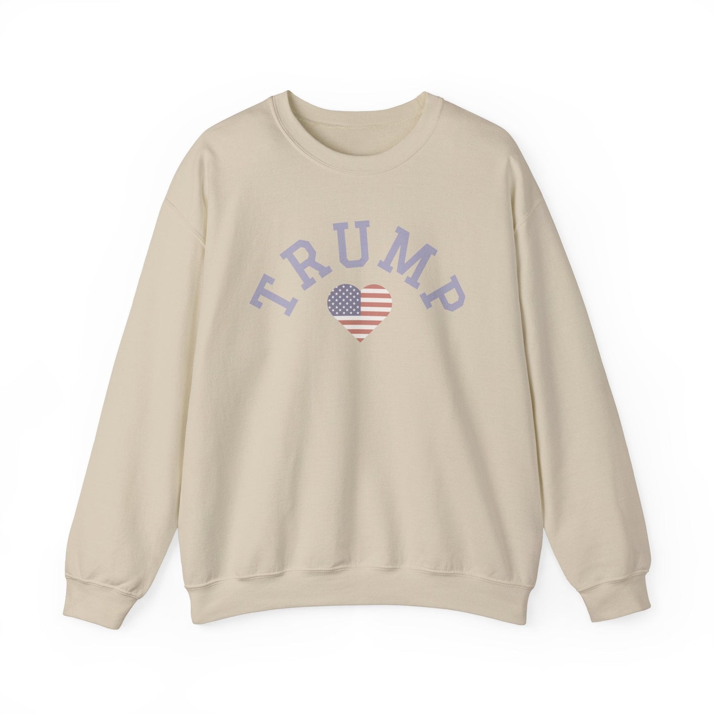 Patriotic Trump Heart Crewneck Sweatshirt