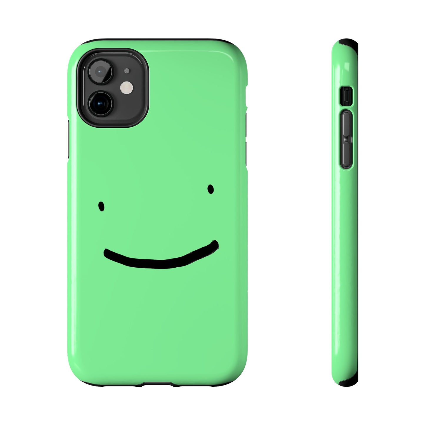 Simple Smile Green Face Tough Phone Case | Other