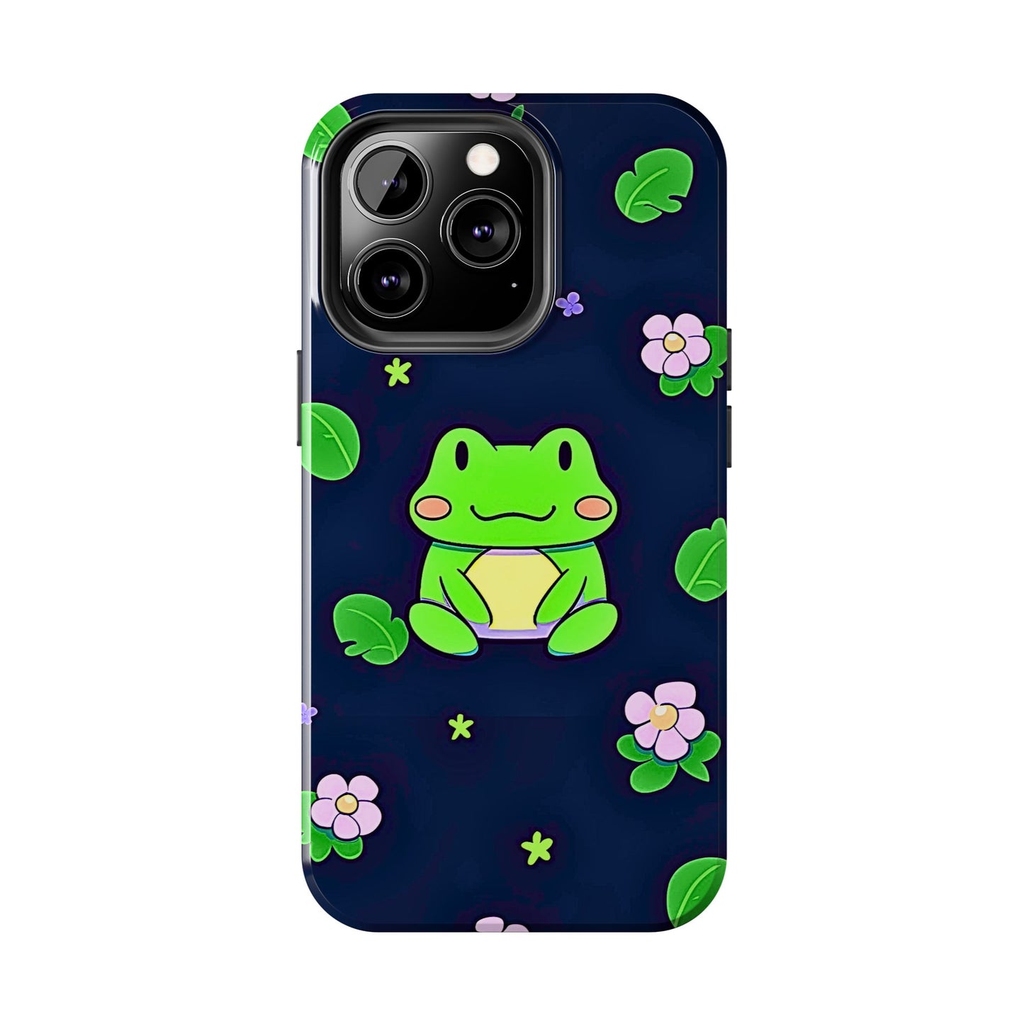 Adorable Froggy Black Tough Phone Case | Animals