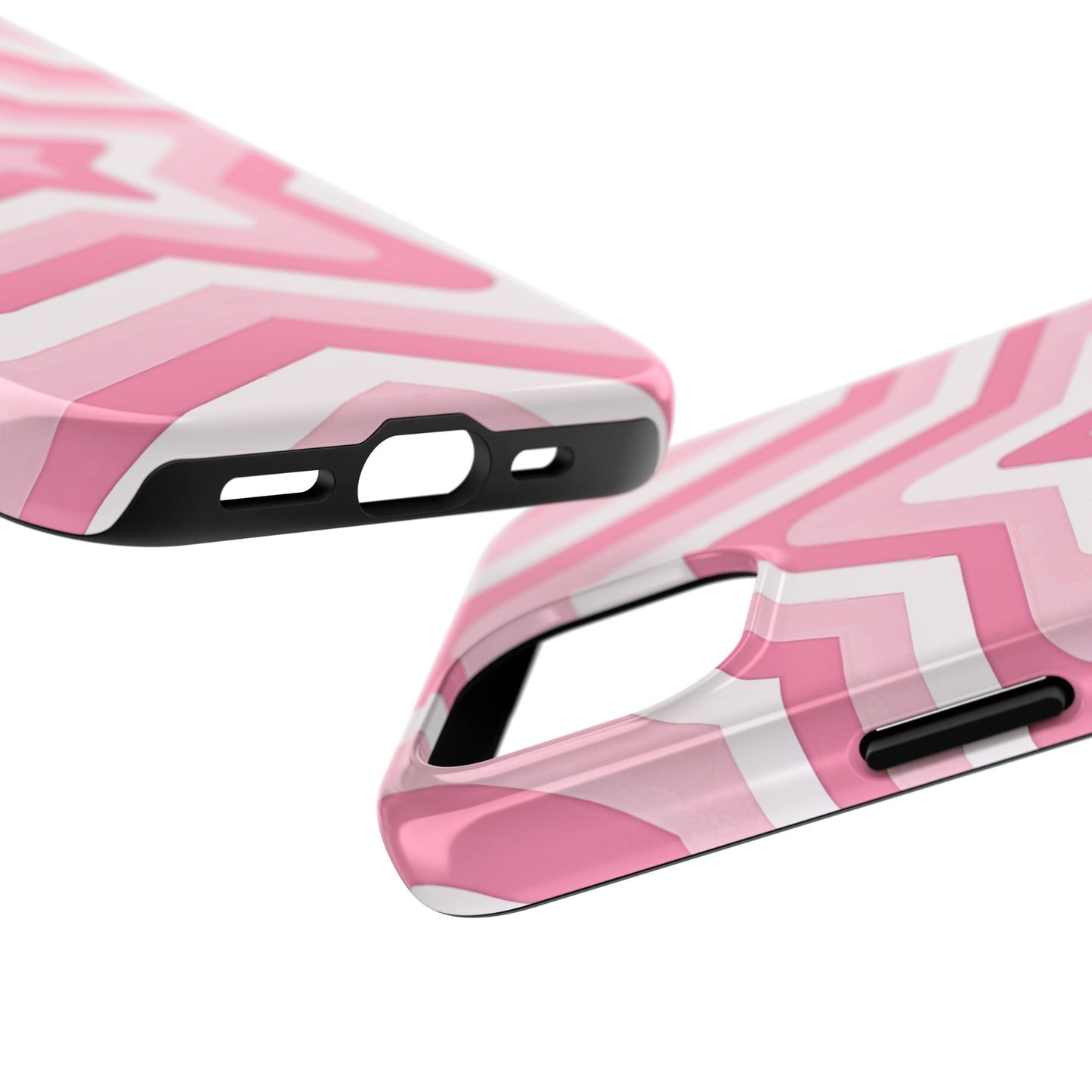 Pink Preppy Star Pattern Style Tough Phone Case | Aesthetic