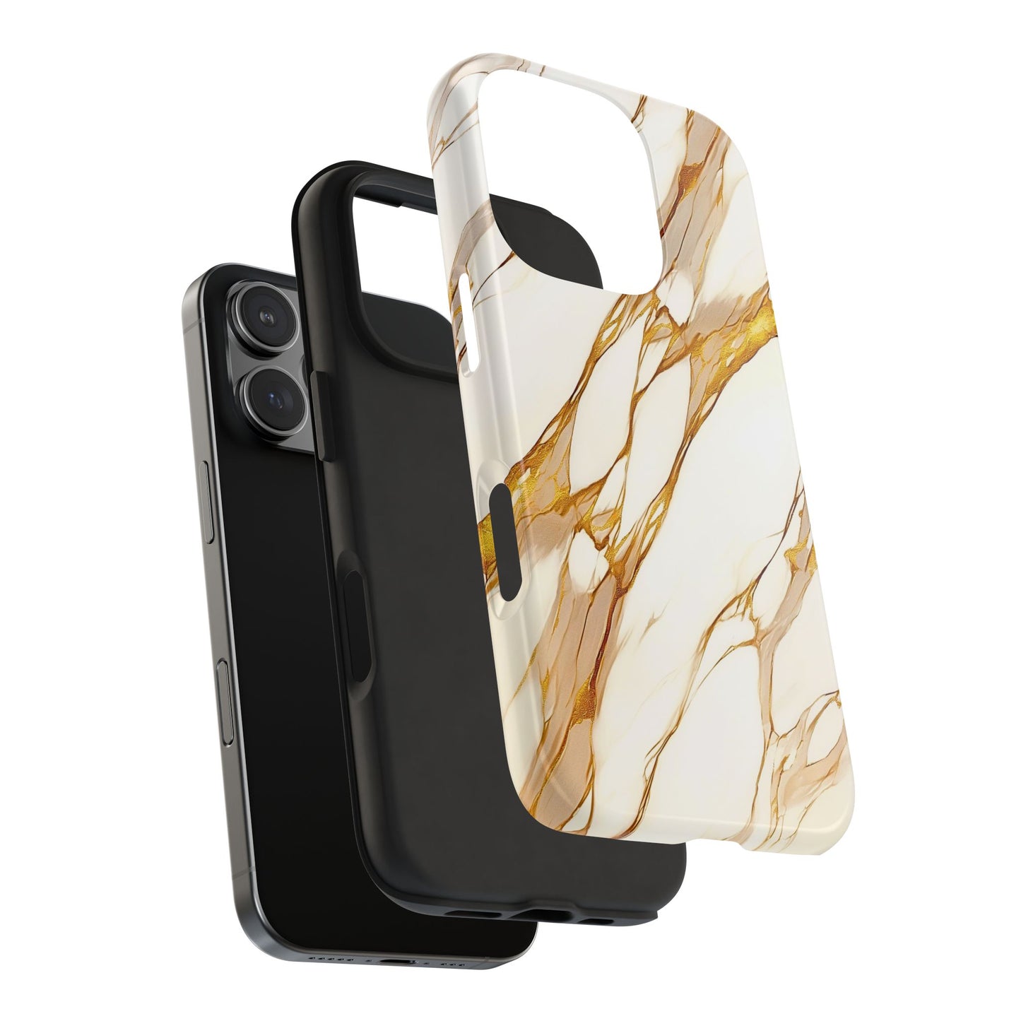 Luxury Marble Gold Vein Texture Pattern Style Tough Phone Case/Cover | Aesthetic