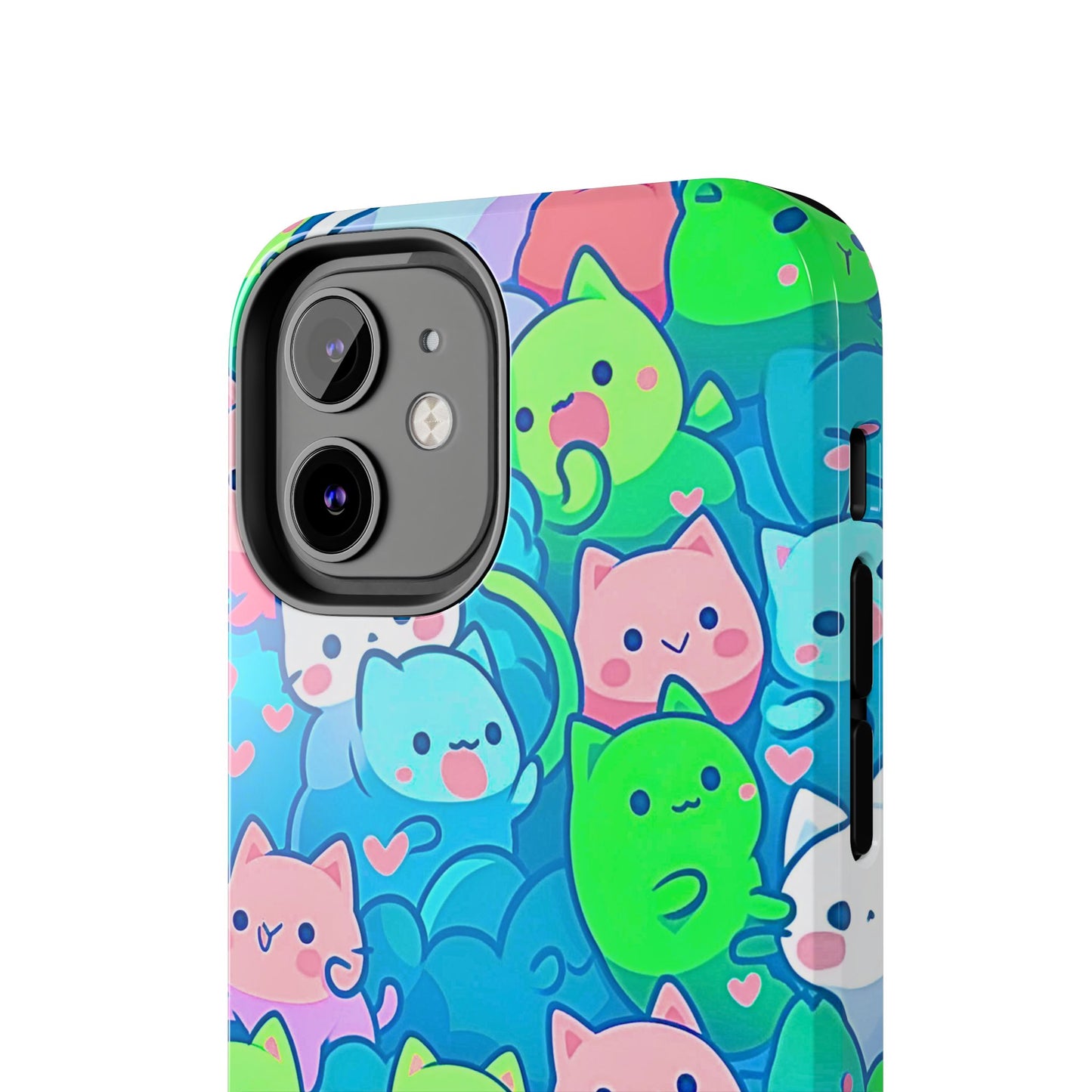 Cute Colorful Cats Pattern Style Tough Phone Case | Animals