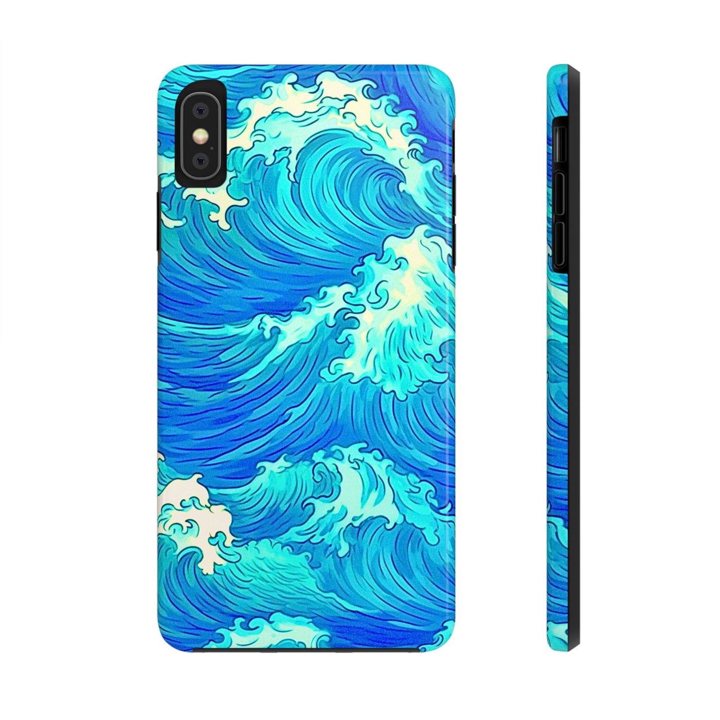 Cool Water Wave Style Tough Phone Case | Aesthetic