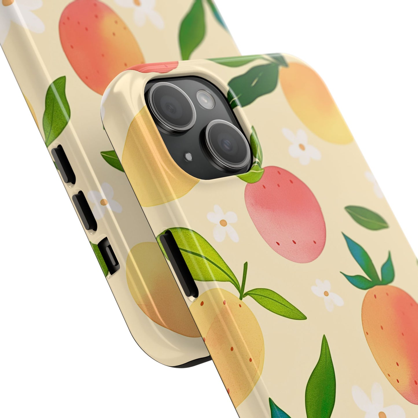 Mango Orange Fruit Pattern Tough Phone Case | Aesthetic
