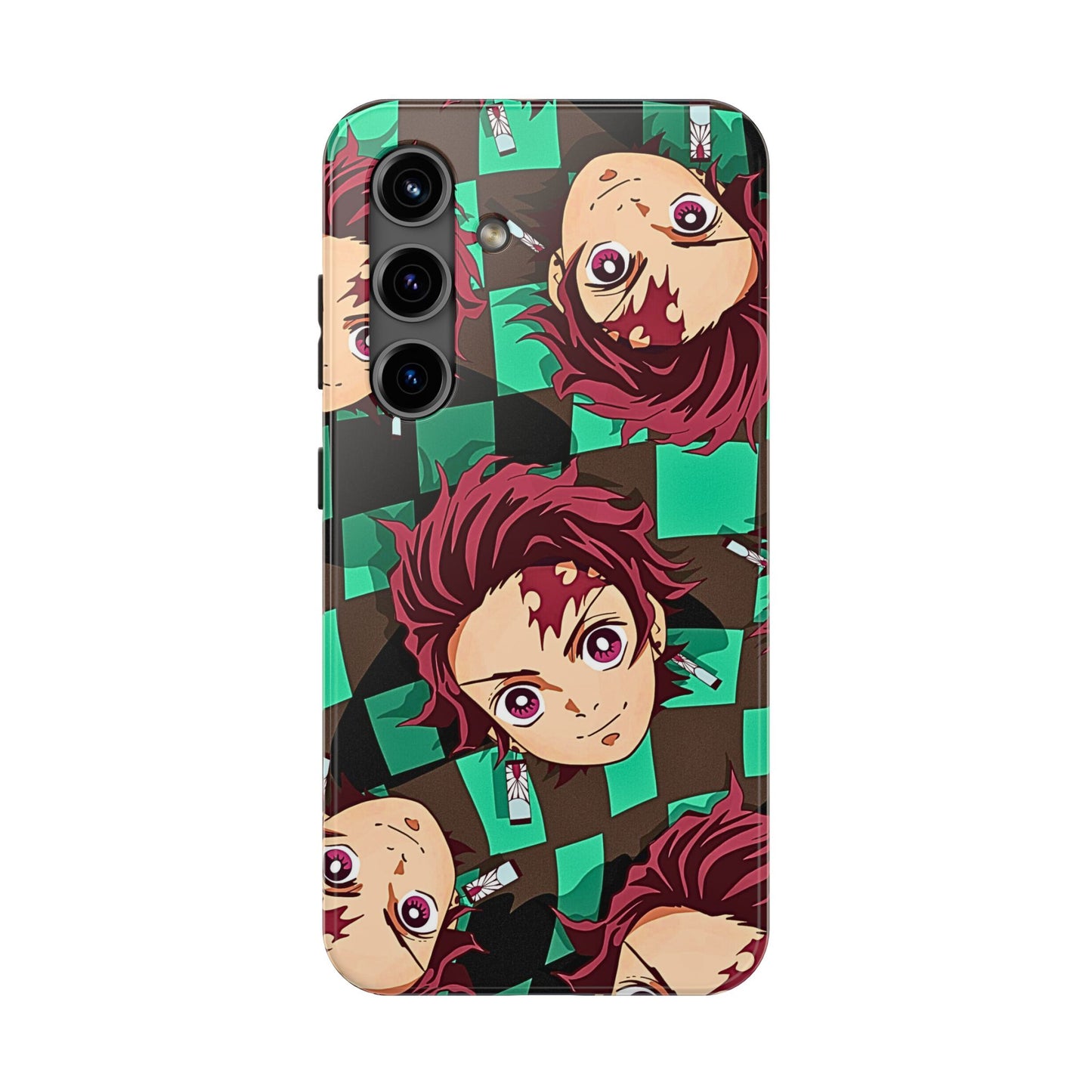Tanjiro Kamado Head Pattern Tough Phone Case | Anime - Demon Slayer