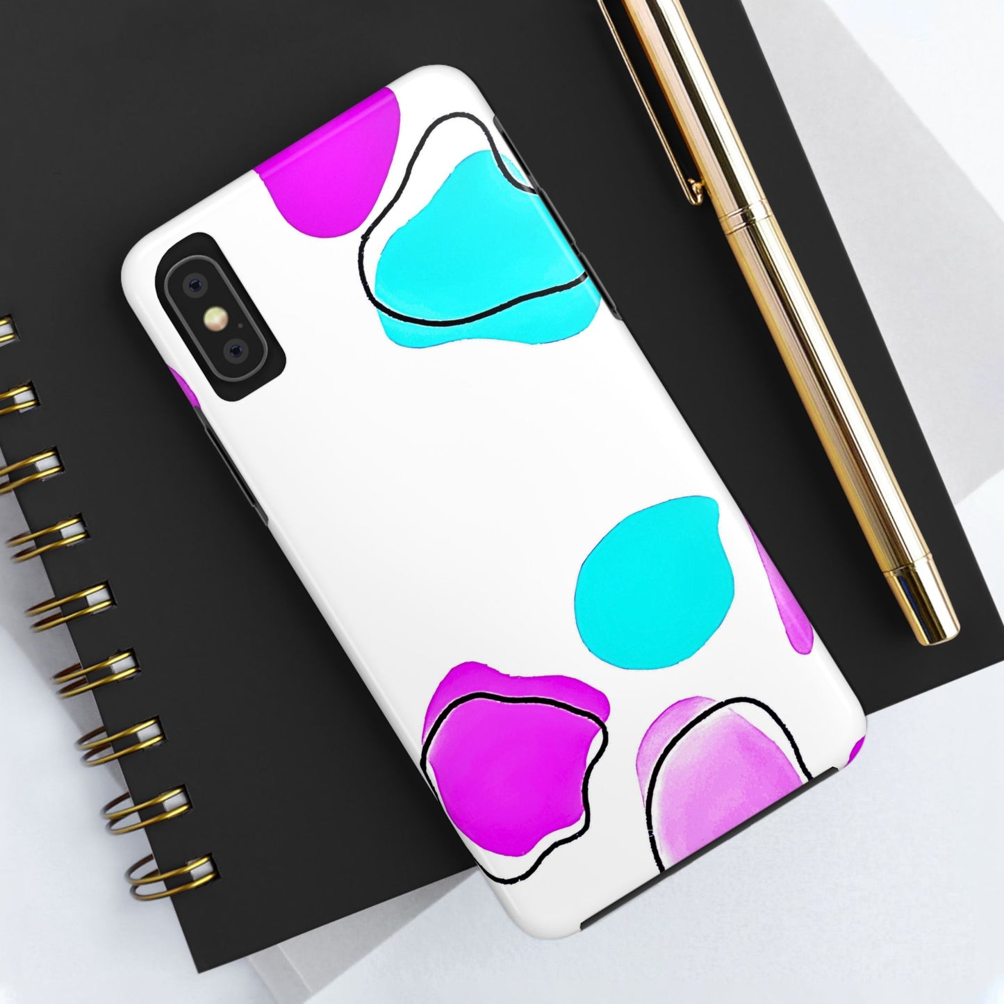 Abstract Shapes Preppy Pastel Style (Version 2) Tough Phone Case | Aesthetic