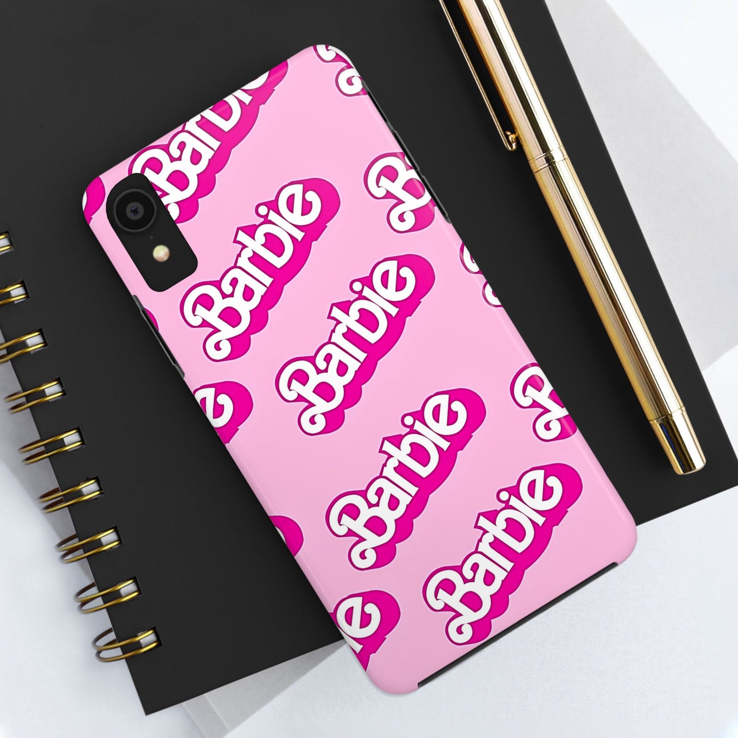 Retro Style Barbie Logo Pattern Tough Phone Case/Cover | Aesthetic