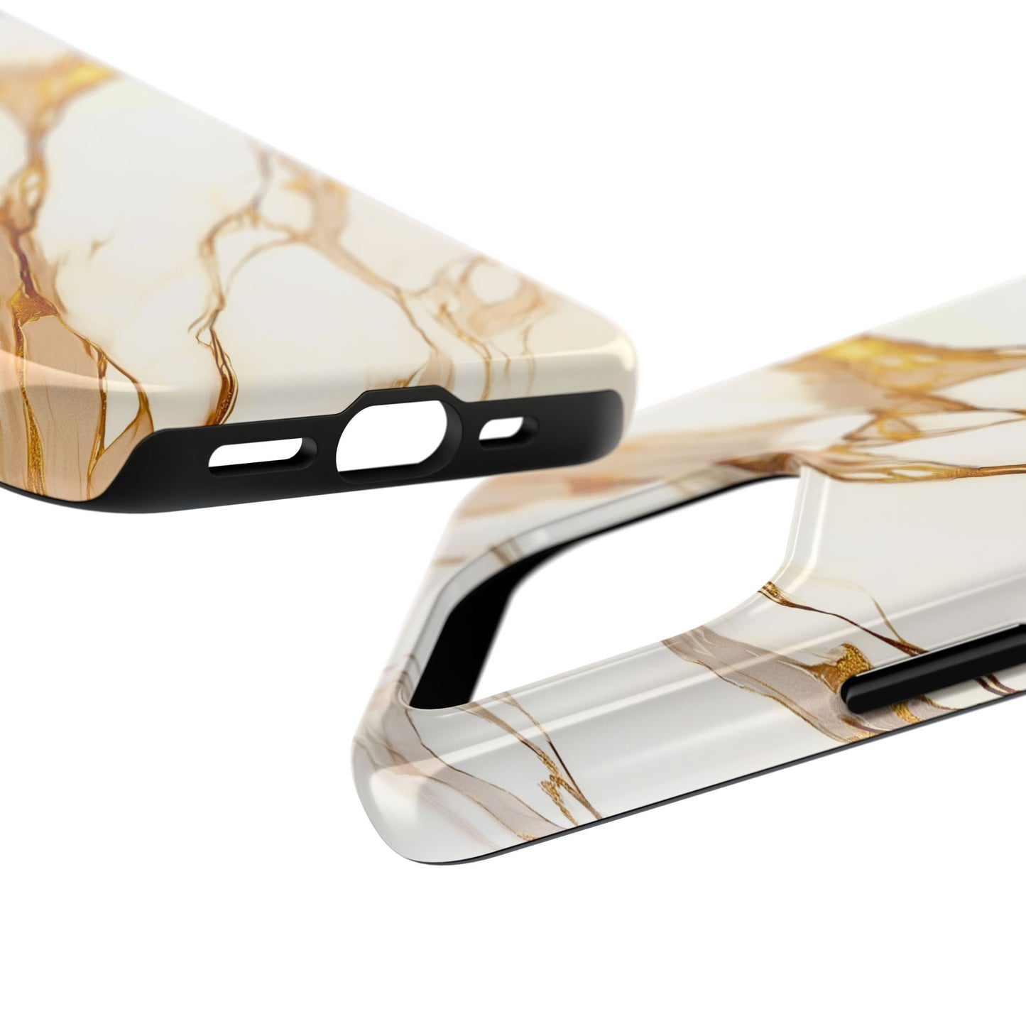 Luxury Marble Gold Vein Texture Pattern Style Tough Phone Case/Cover | Aesthetic