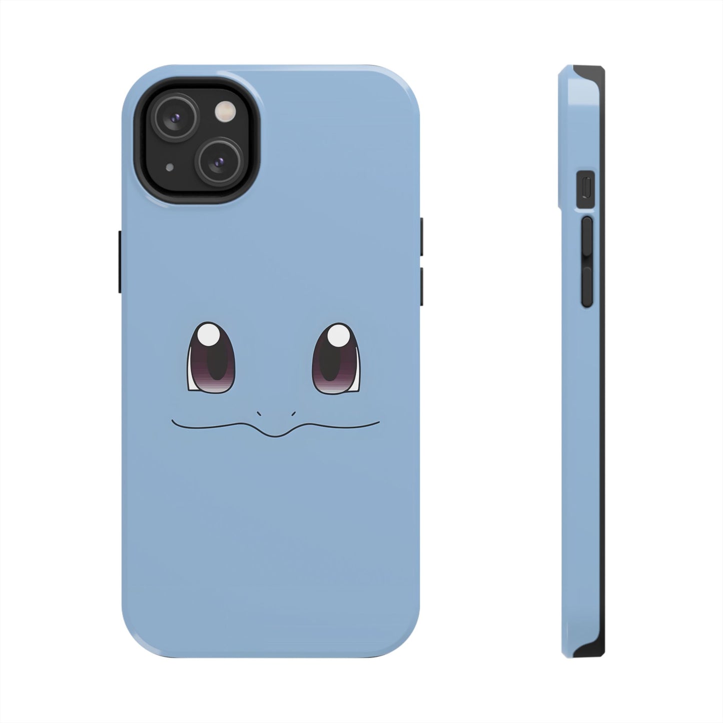 Blue Turtle Simple Blue Smile Tough Phone Case | Anime