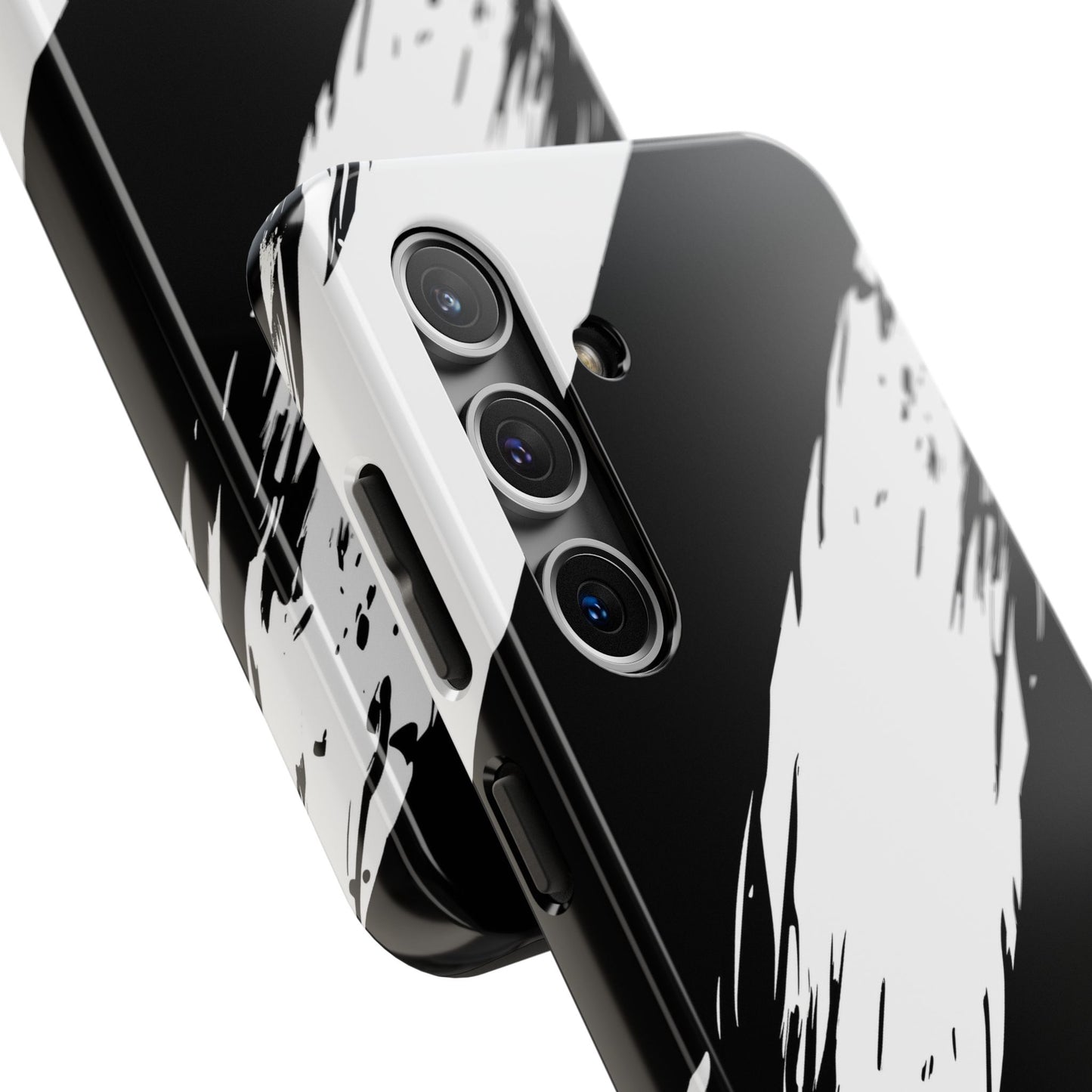 Funda/cubierta resistente para teléfono con rayas diagonales en blanco roto | Estética