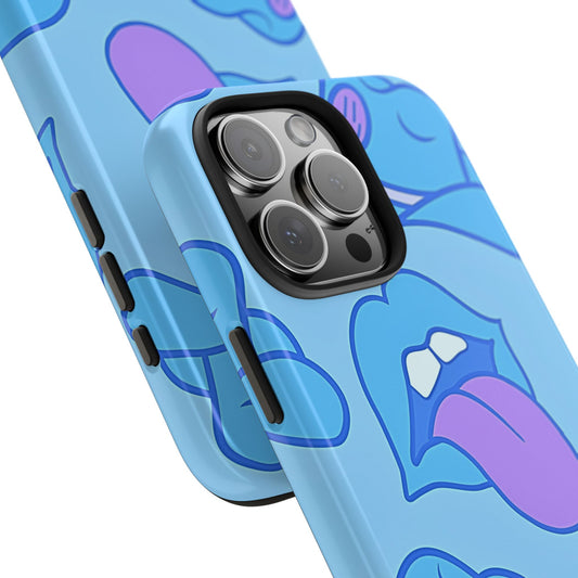 Preppy Cowboy Hat & Hot Lips Pattern (Version 2) Tough Phone Case | Aesthetic