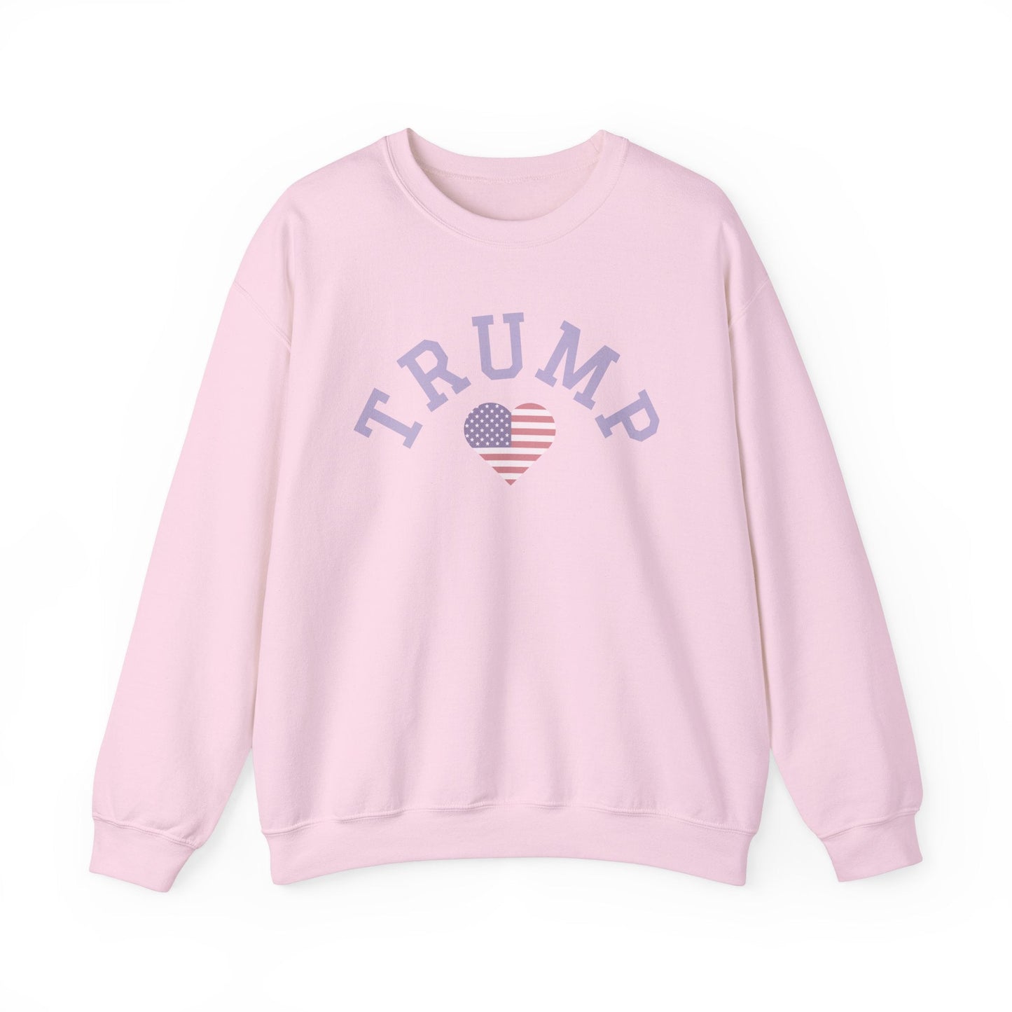 Patriotic Trump Heart Crewneck Sweatshirt